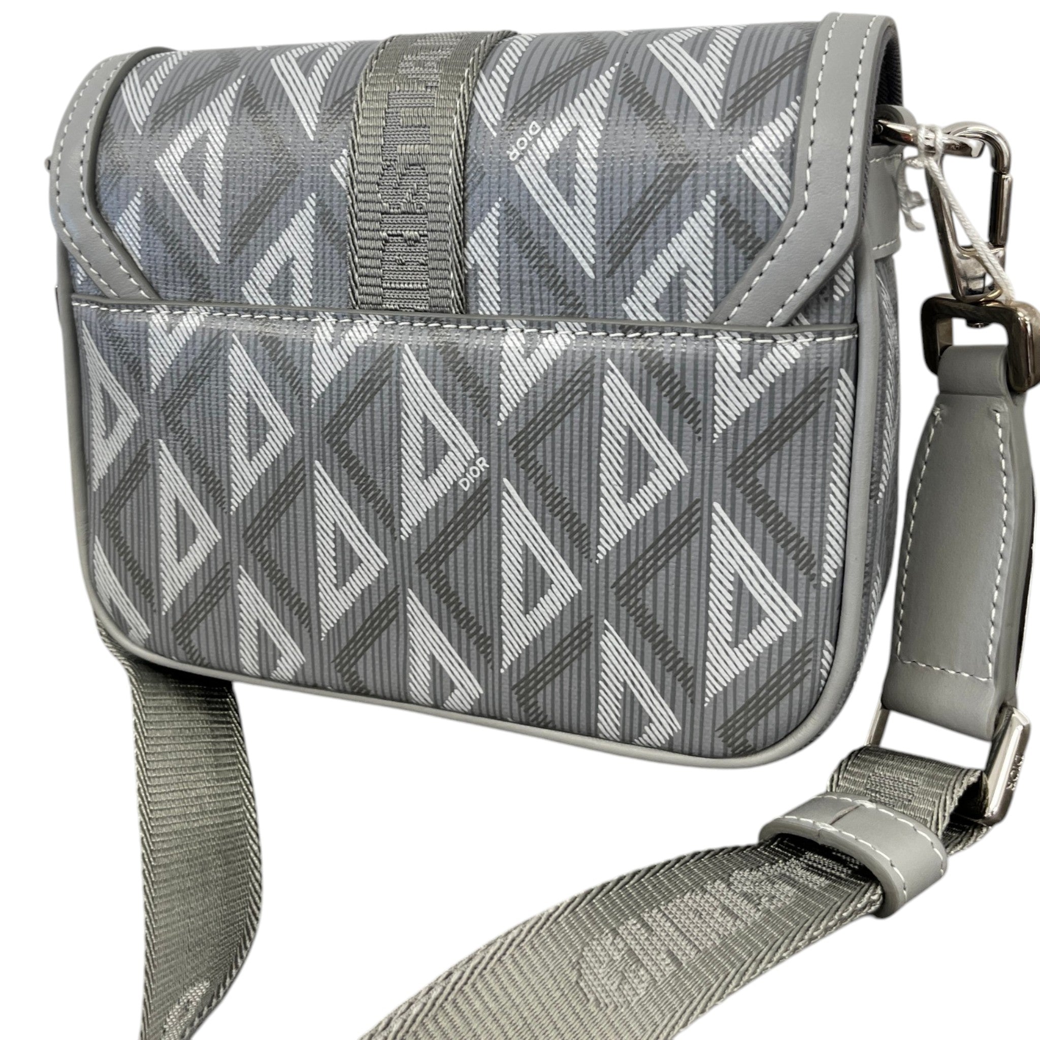 Men's Mini Dior Hit The Road Messenger Bag Grey
