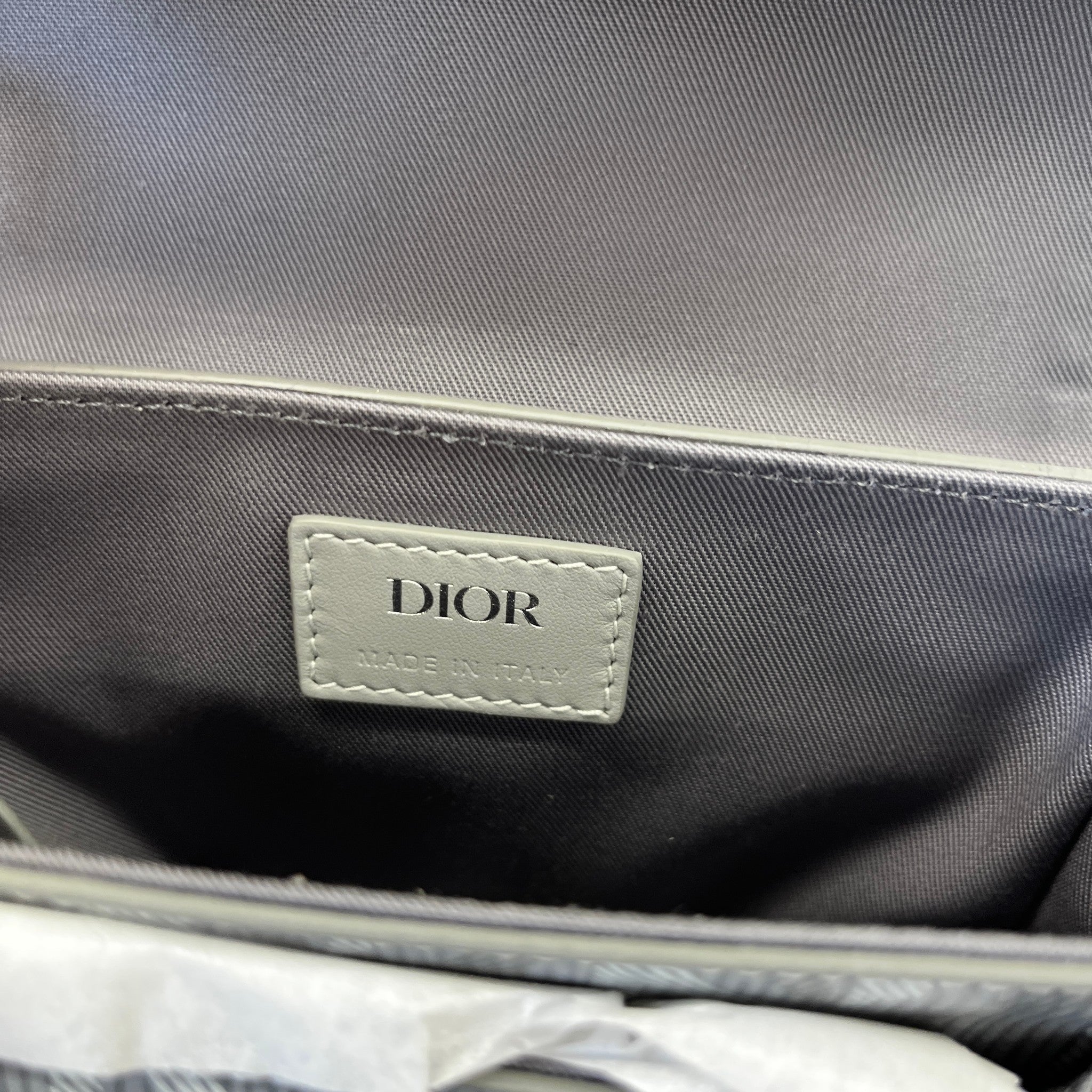 Men's Mini Dior Hit The Road Messenger Bag Grey