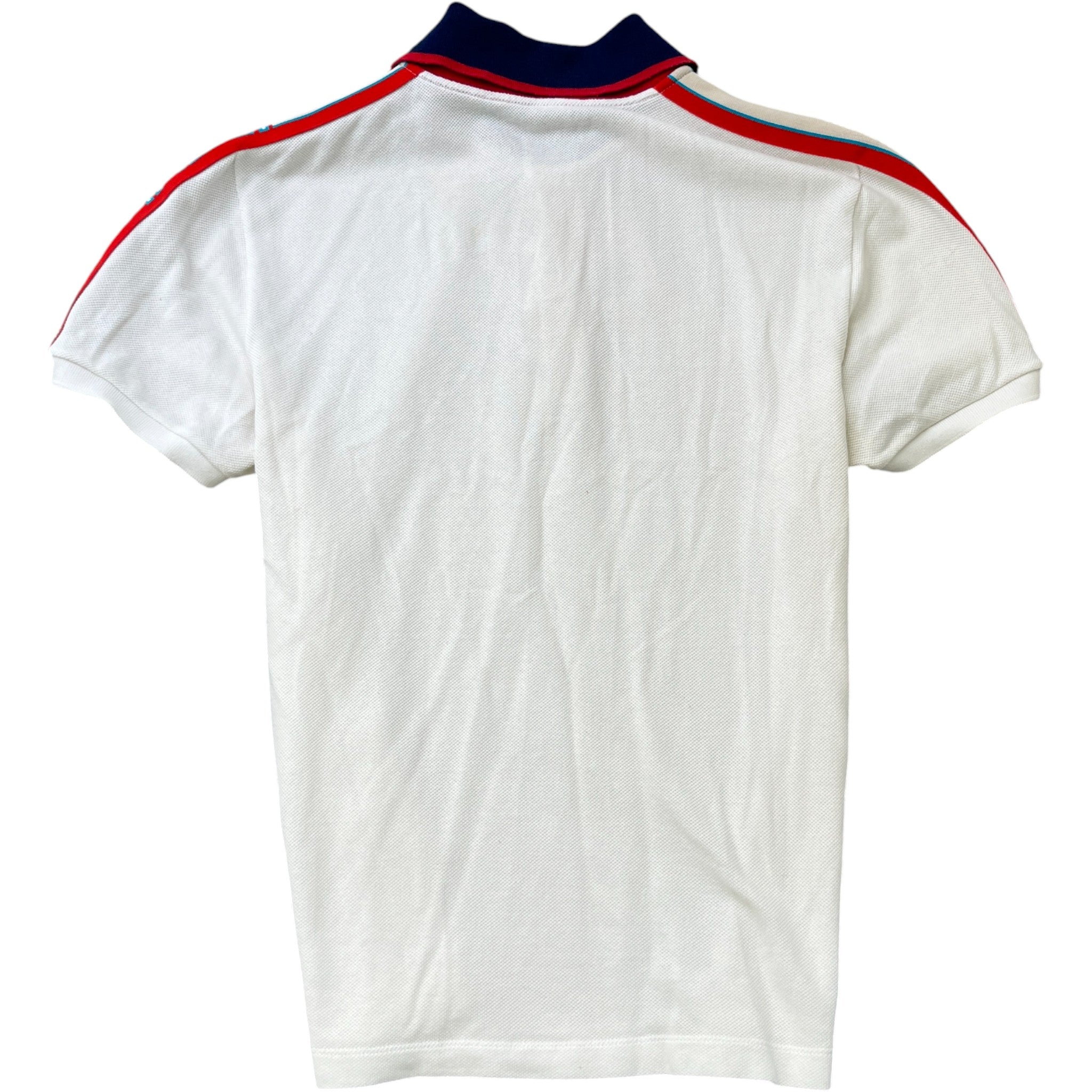 Men's Tape Logo Polo Shirt White Size M