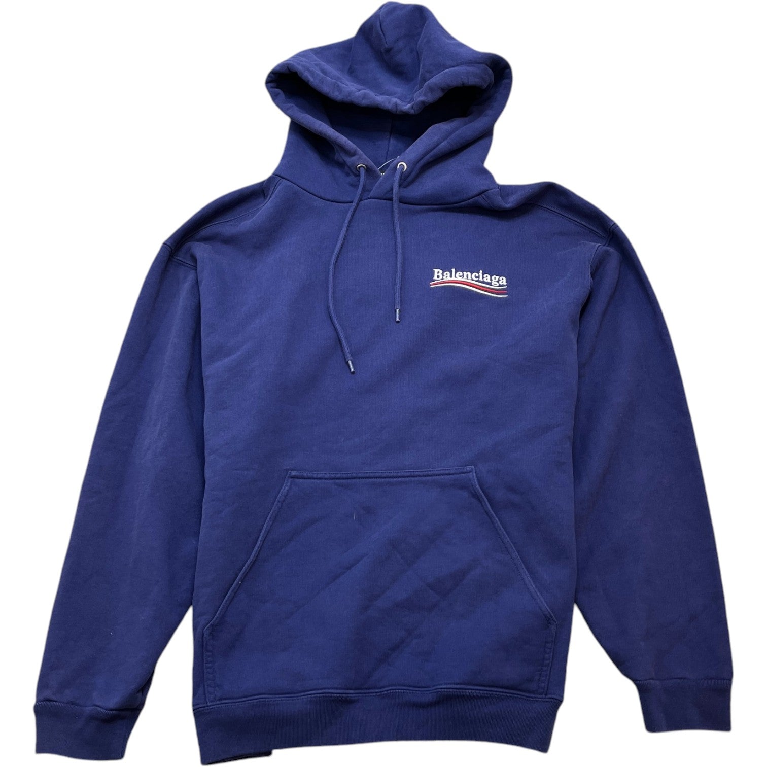 Men's Political Campaign Logo Hoodie Blue Size S