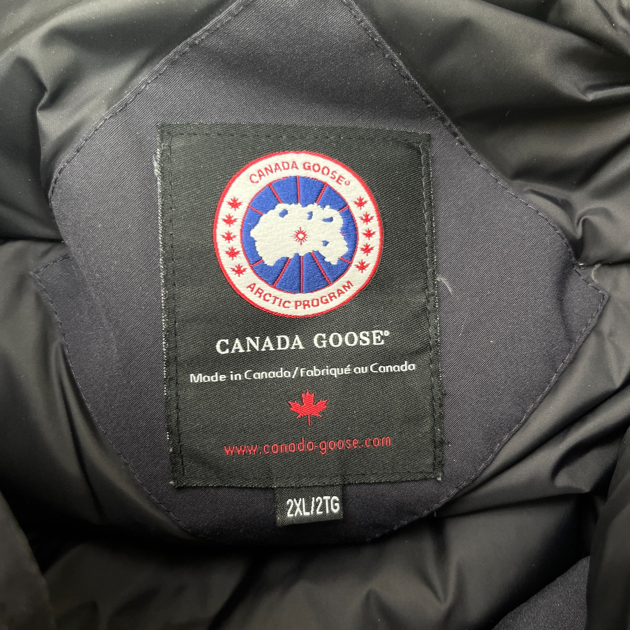 Men's Foxe Bomber Down Jacket Navy Size XXL