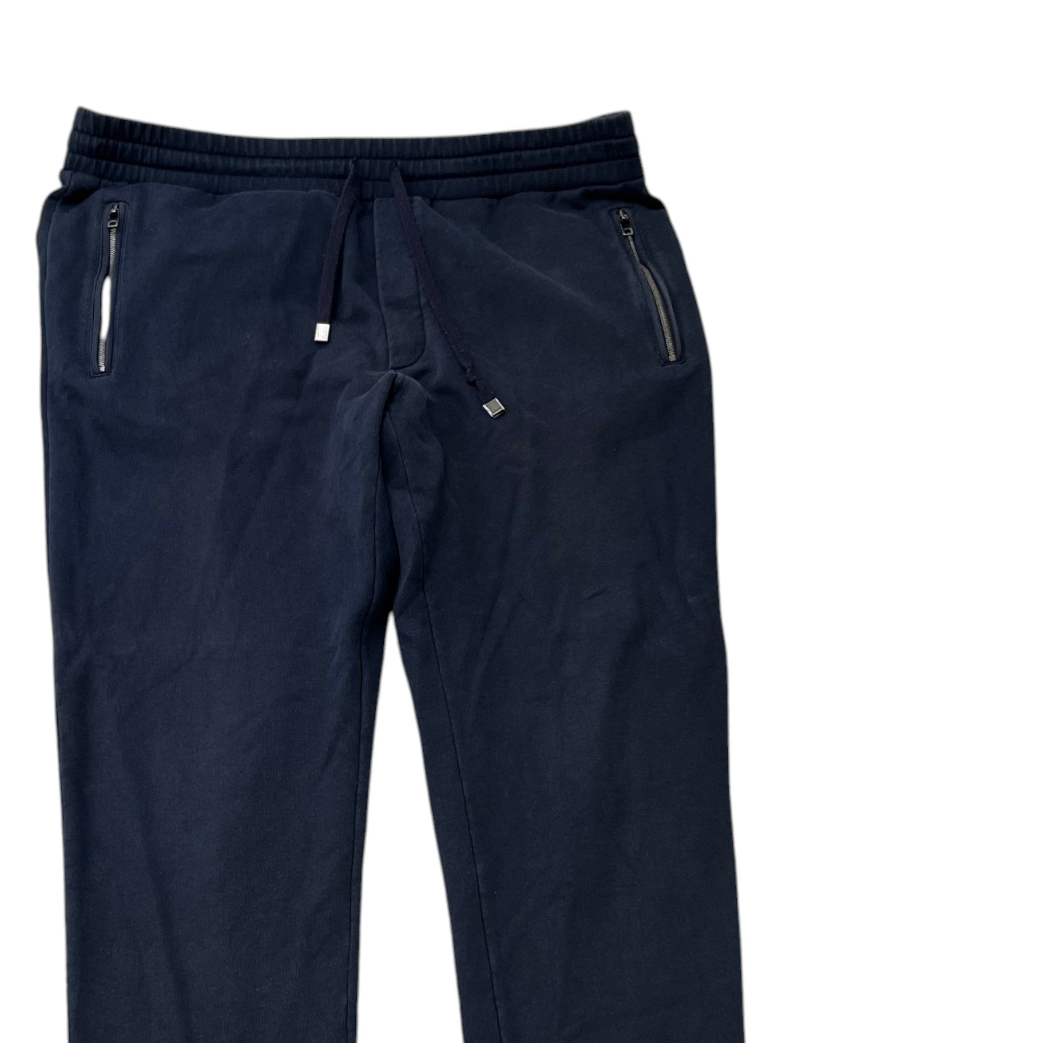 Men's Plaque Logo Joggers Navy Size IT 52 / UK 36