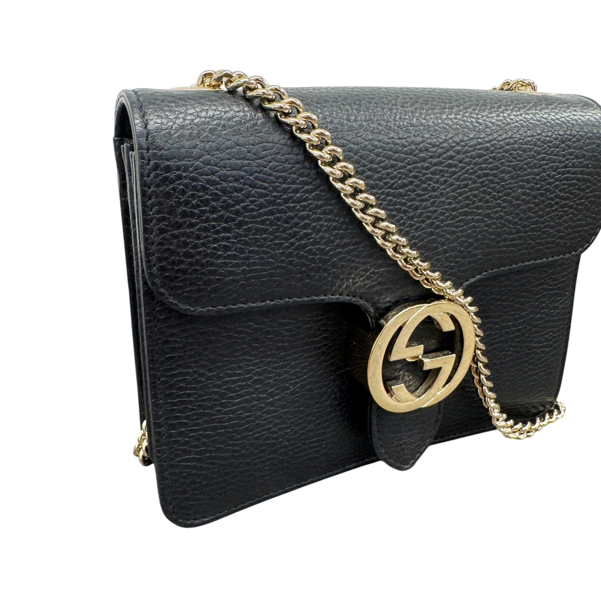 Women's Interlocking G Bag Black