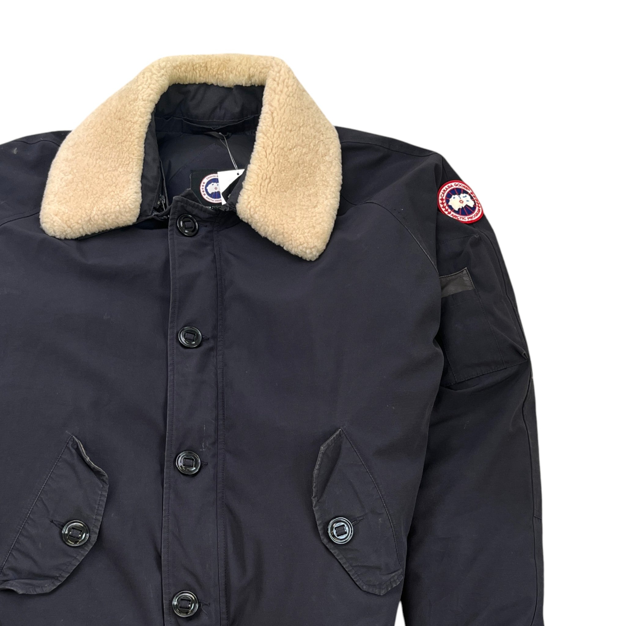 Men's Foxe Bomber Down Jacket Navy Size XXL