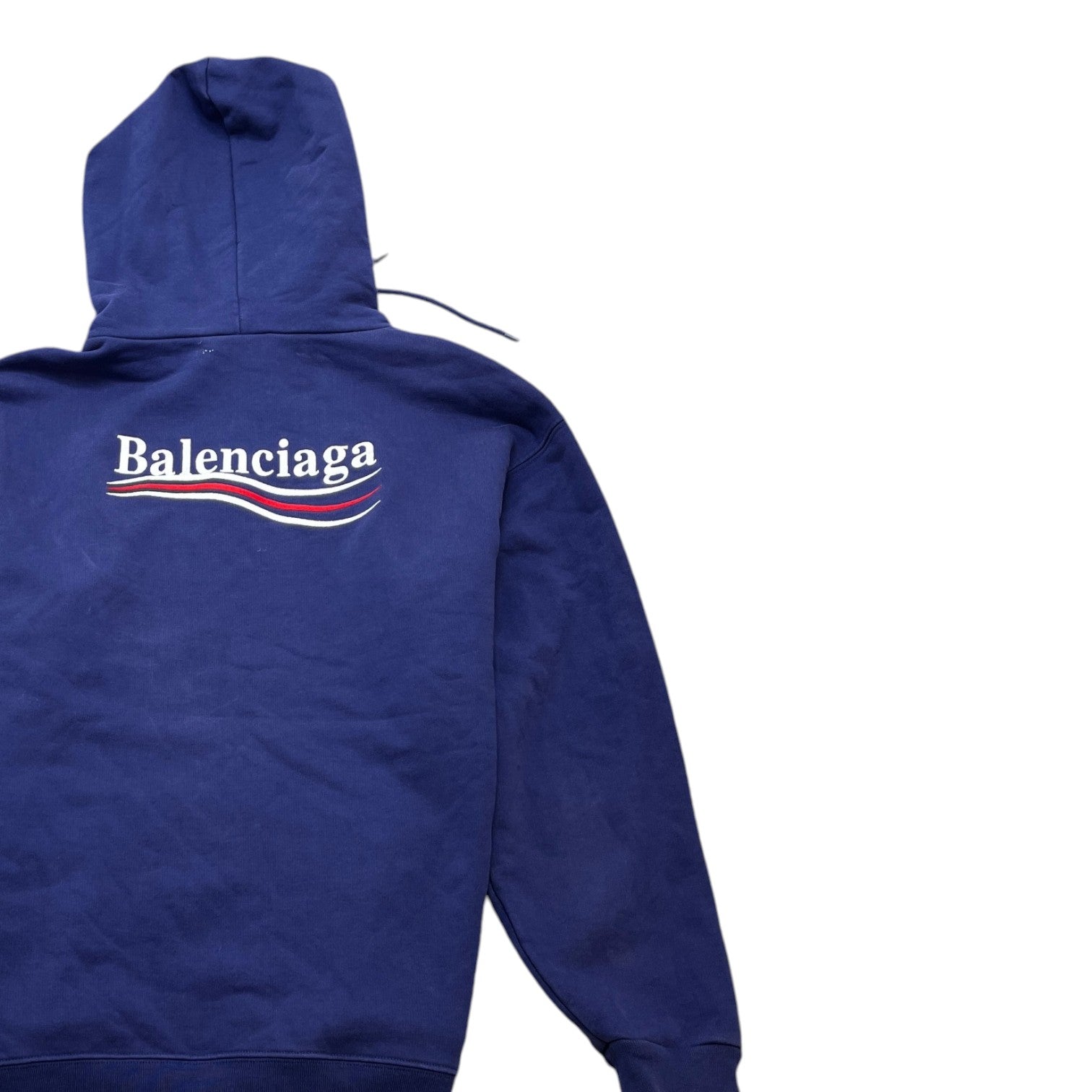 Men's Political Campaign Logo Hoodie Blue Size S