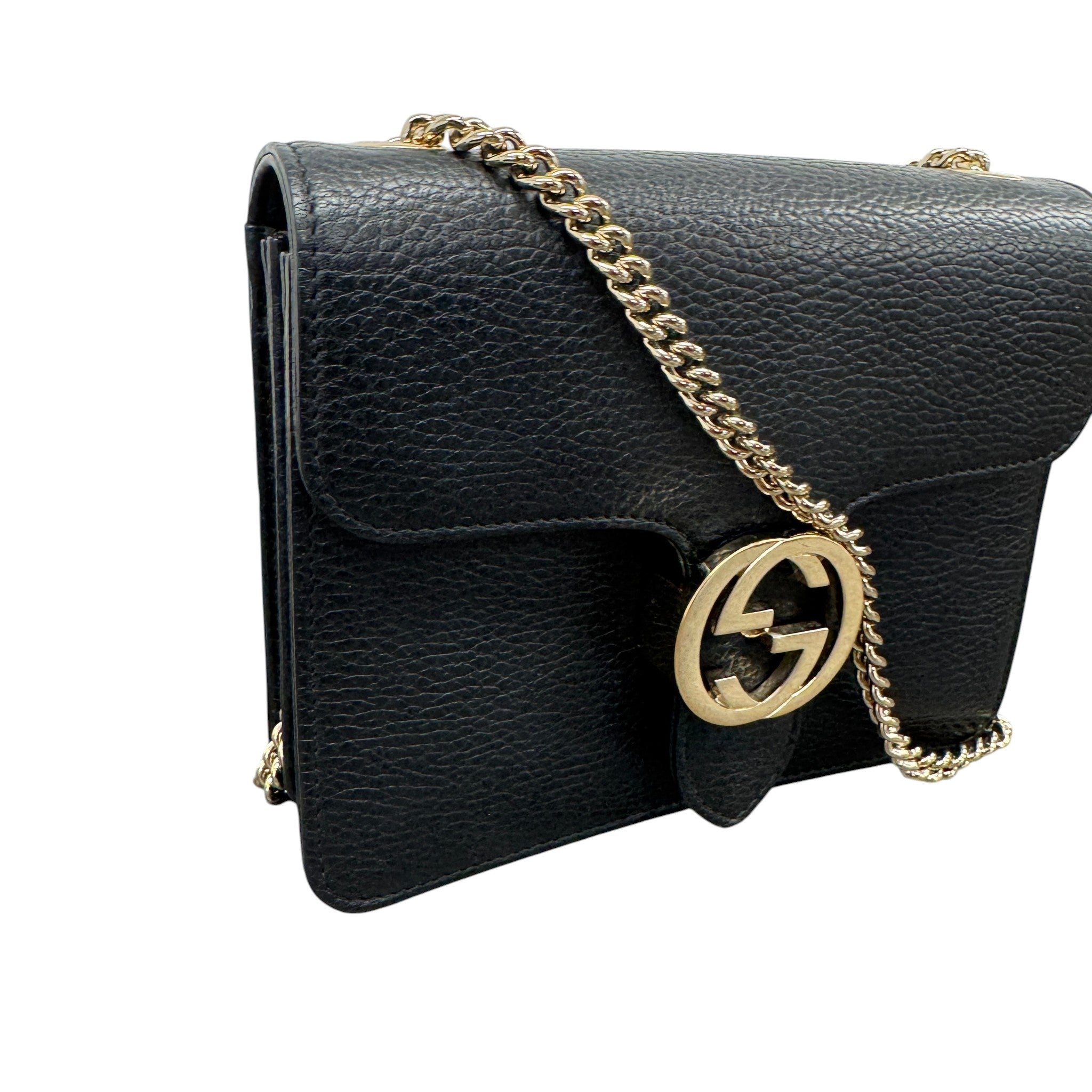 Women's Interlocking G Bag Black