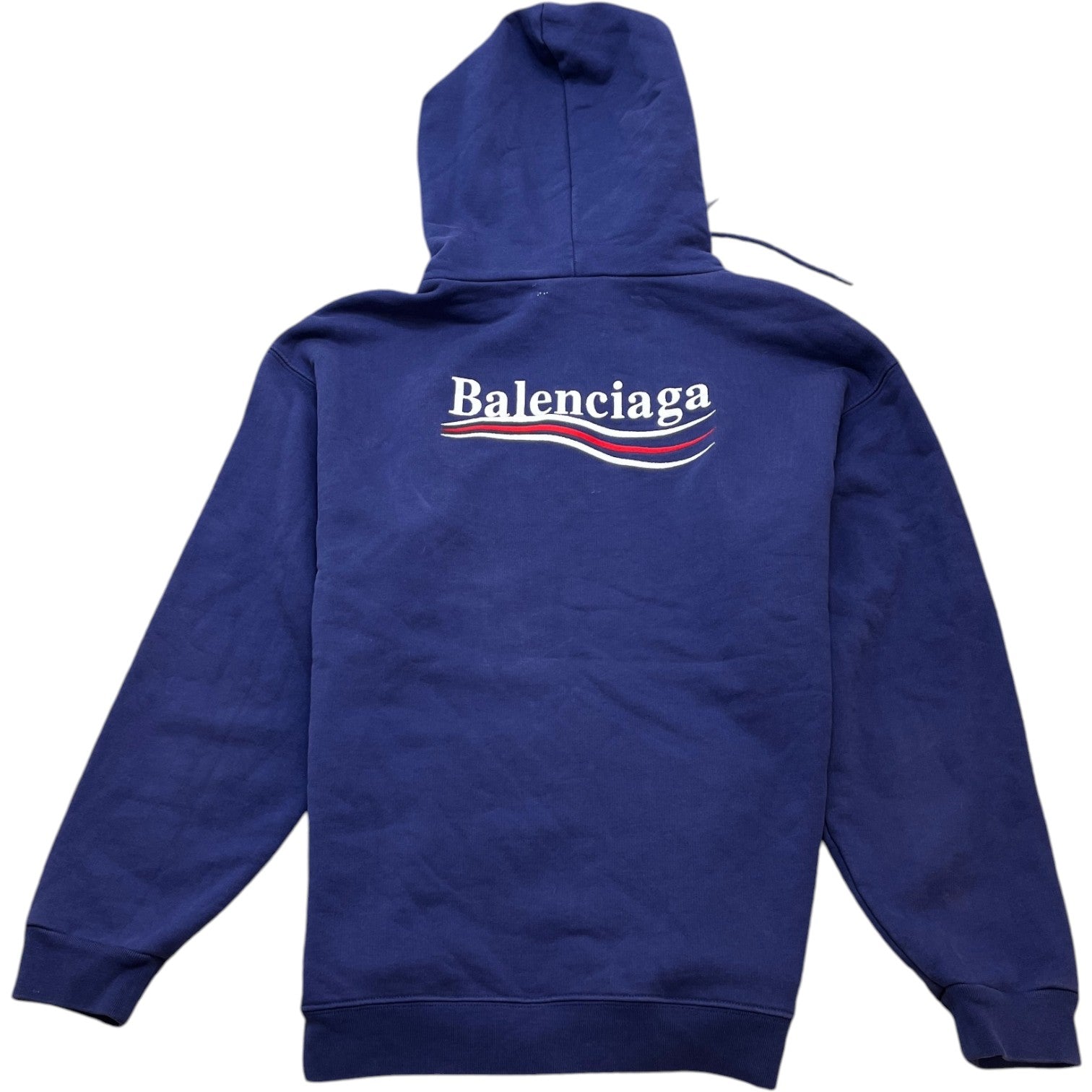 Men's Political Campaign Logo Hoodie Blue Size S