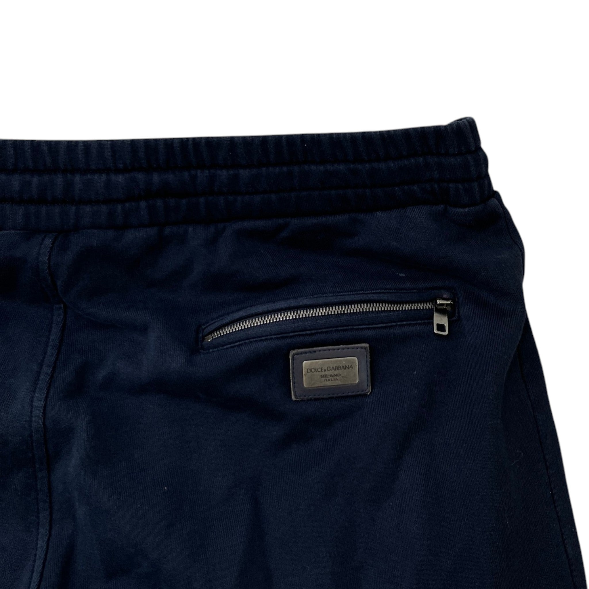 Men's Plaque Logo Joggers Navy Size IT 52 / UK 36