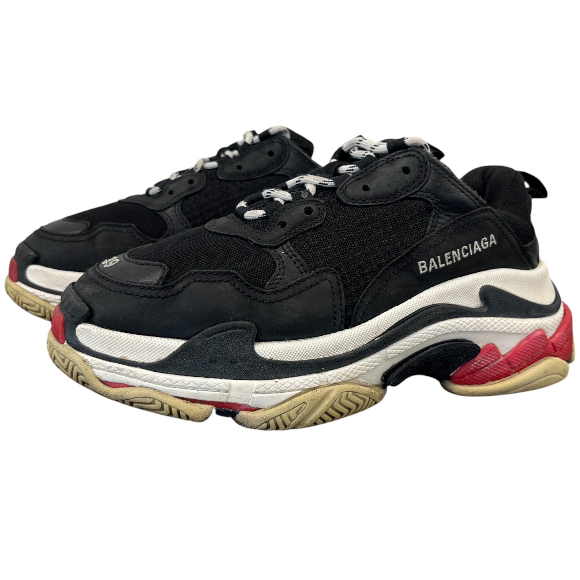 Men's Triple S Low Trainers Black Size EU 39 / UK 5
