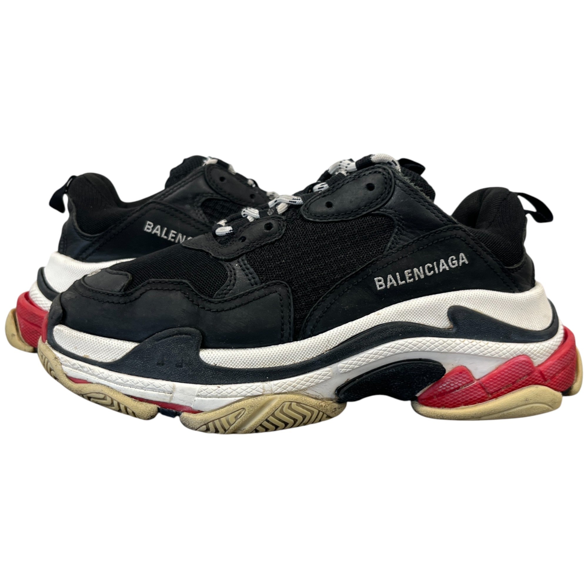 Men's Triple S Low Trainers Black Size EU 39 / UK 5