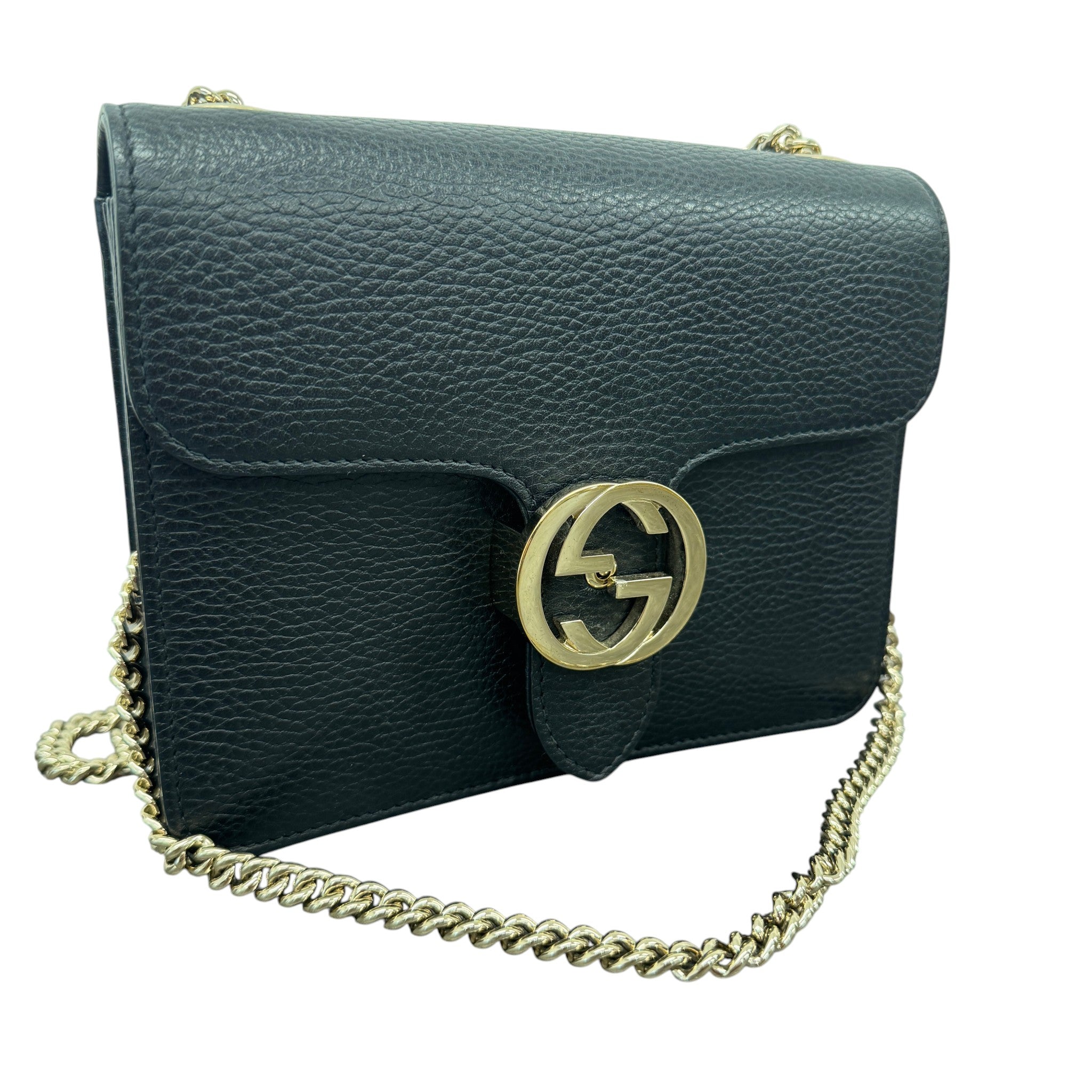 Women's Interlocking G Bag Black