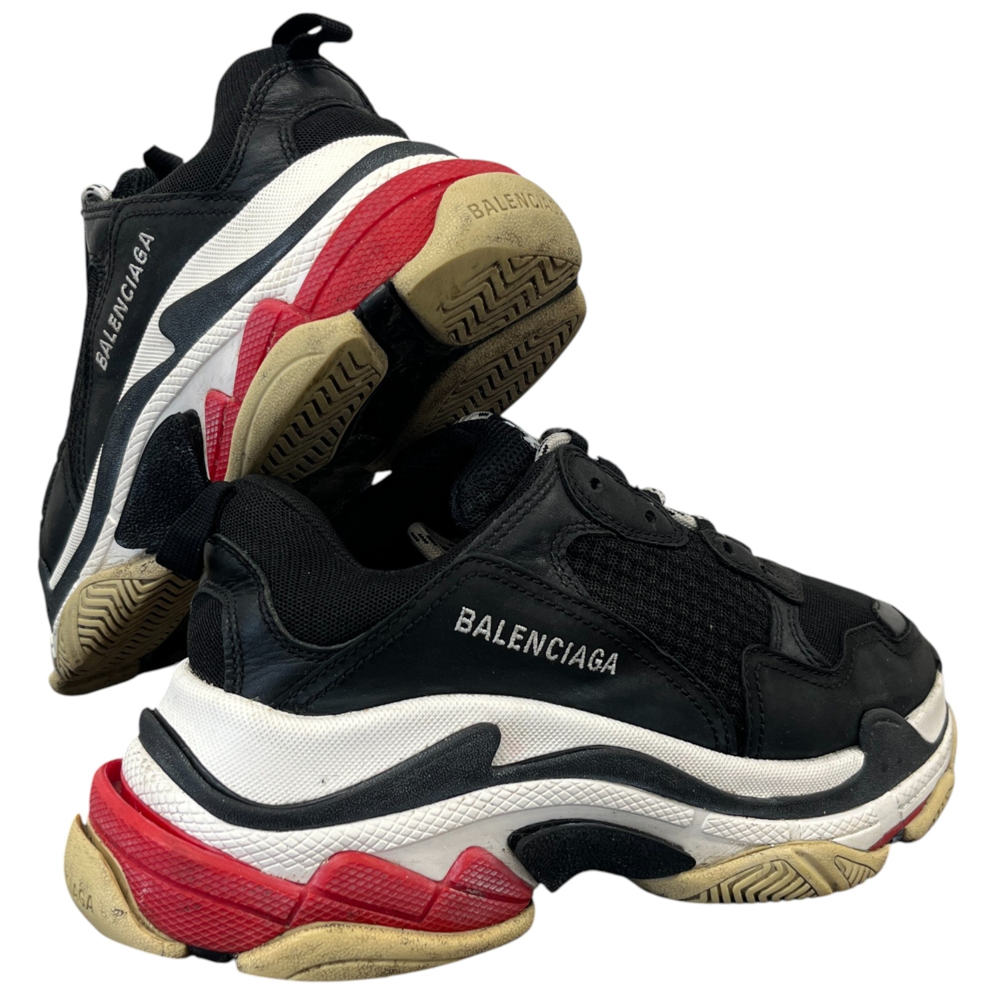 Men's Triple S Low Trainers Black Size EU 39 / UK 5