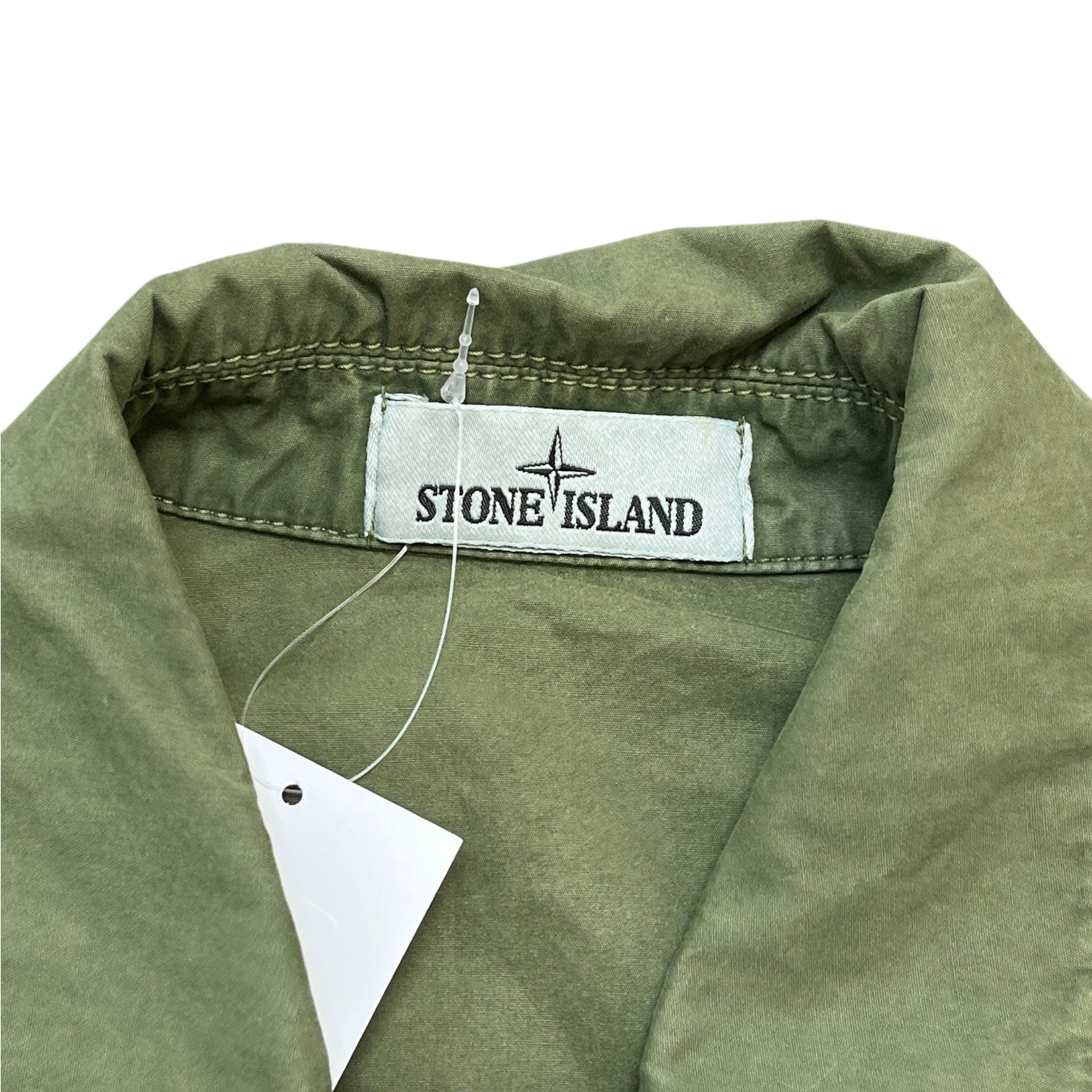 Men's Applique Logo OverShirt Khaki Size M