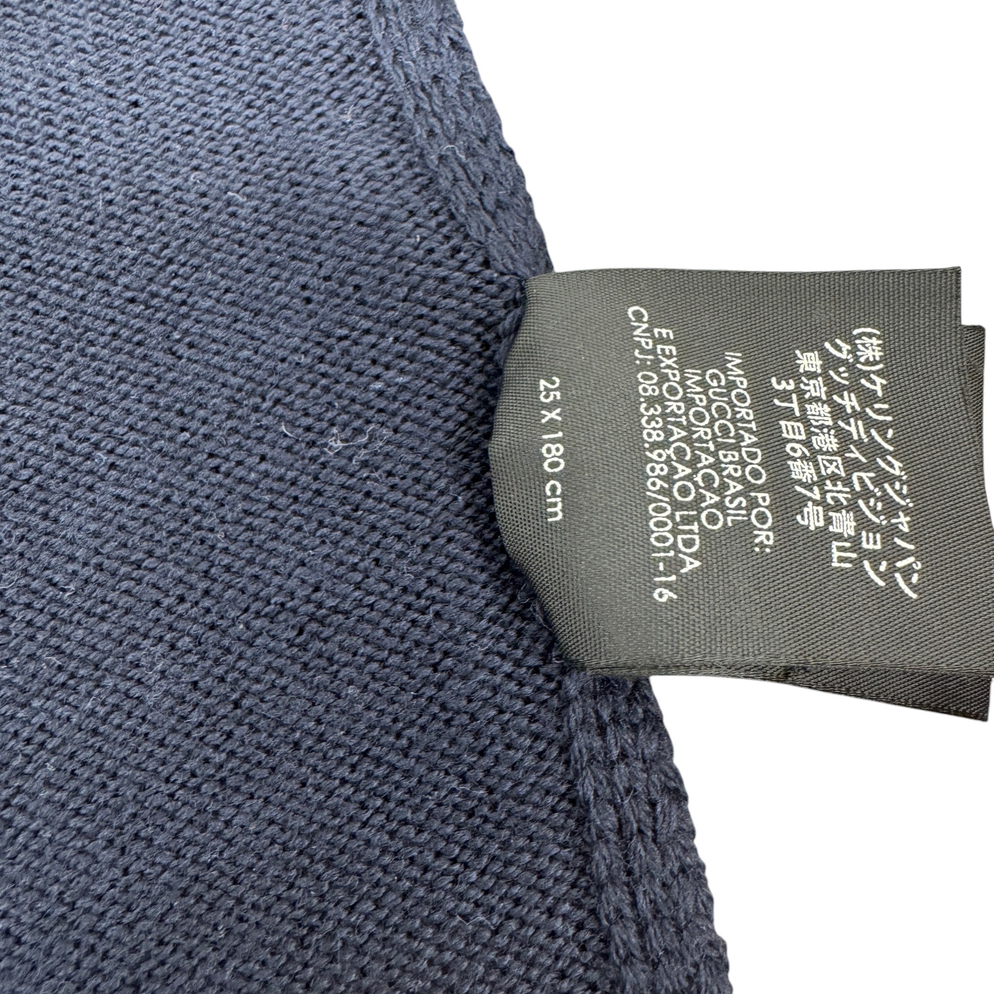 Men's Interlocking G Scarf Navy