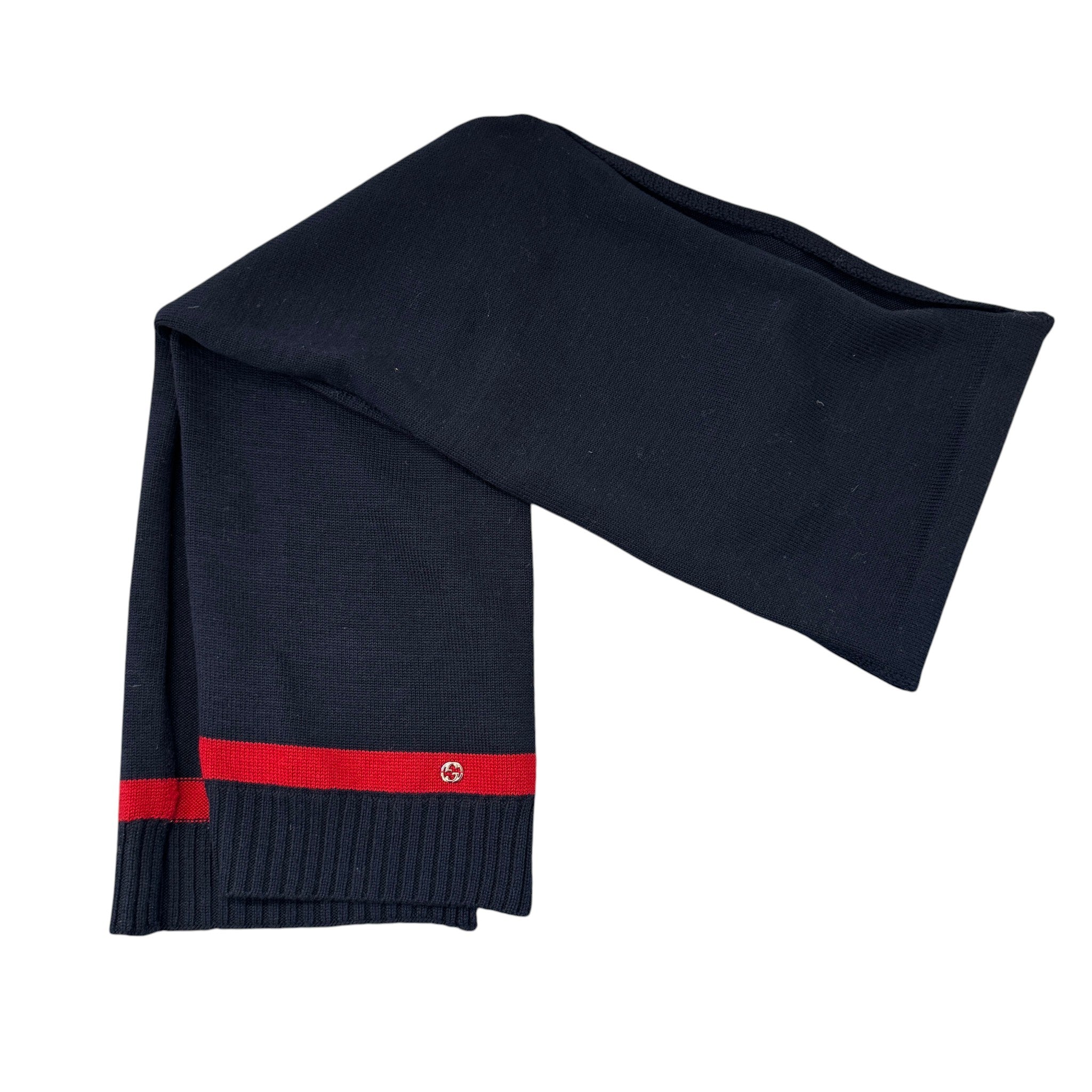 Men's Interlocking G Scarf Navy