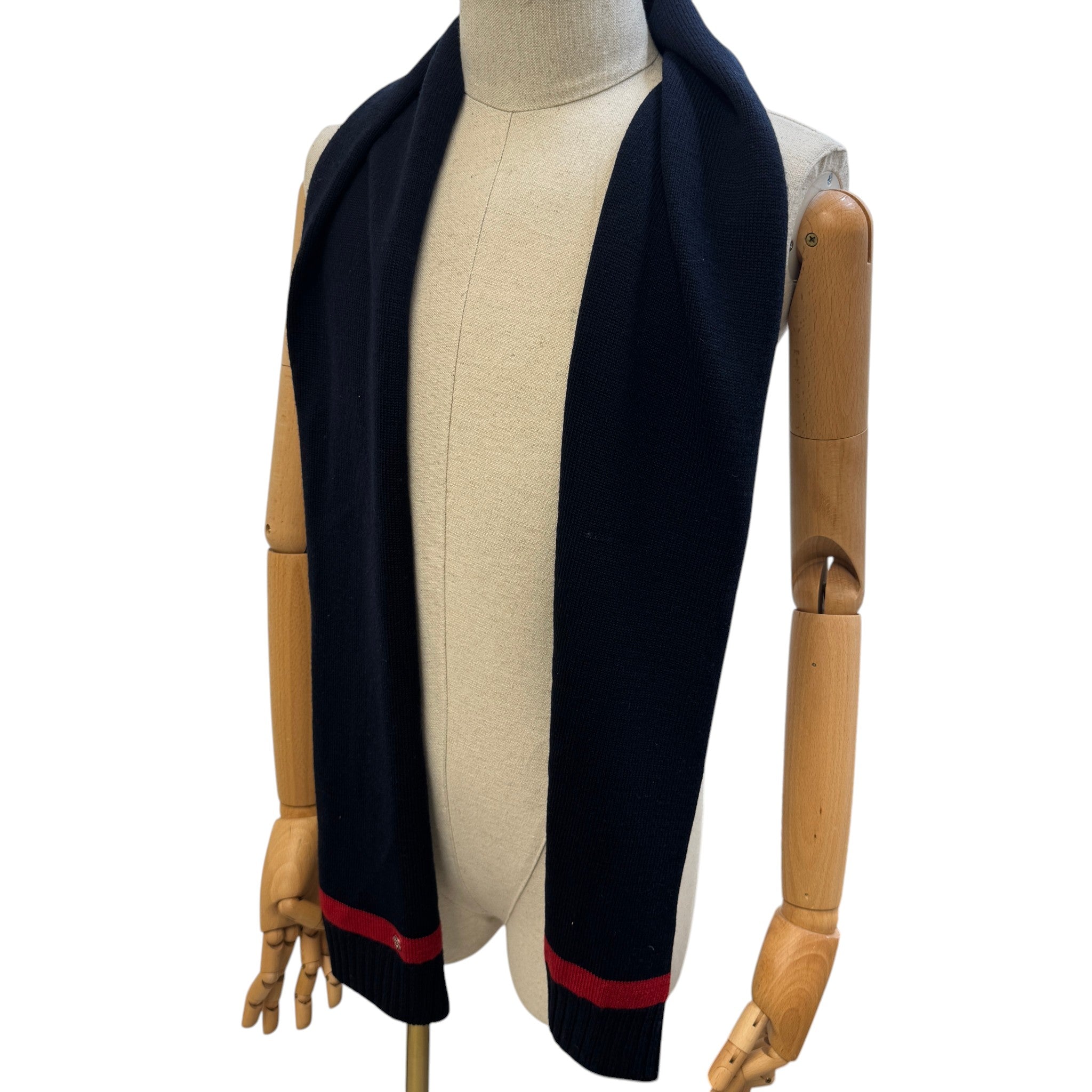 Men's Interlocking G Scarf Navy