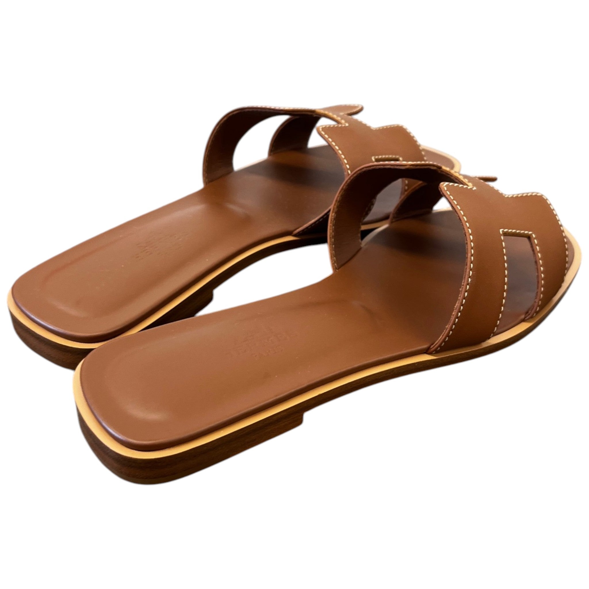 Women's Oran Slides Brown Size EU 37 / UK 4
