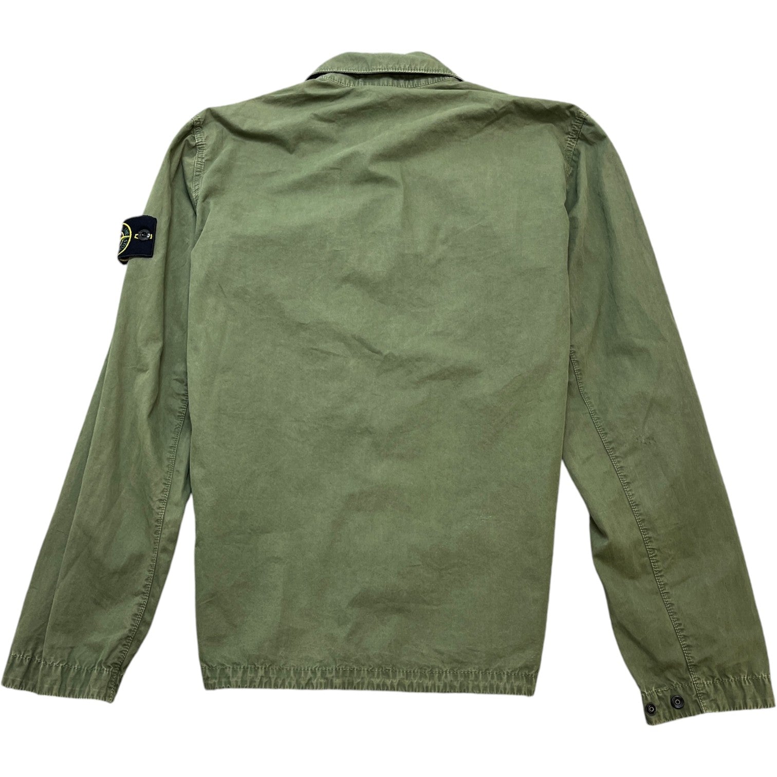 Men's Applique Logo OverShirt Khaki Size M