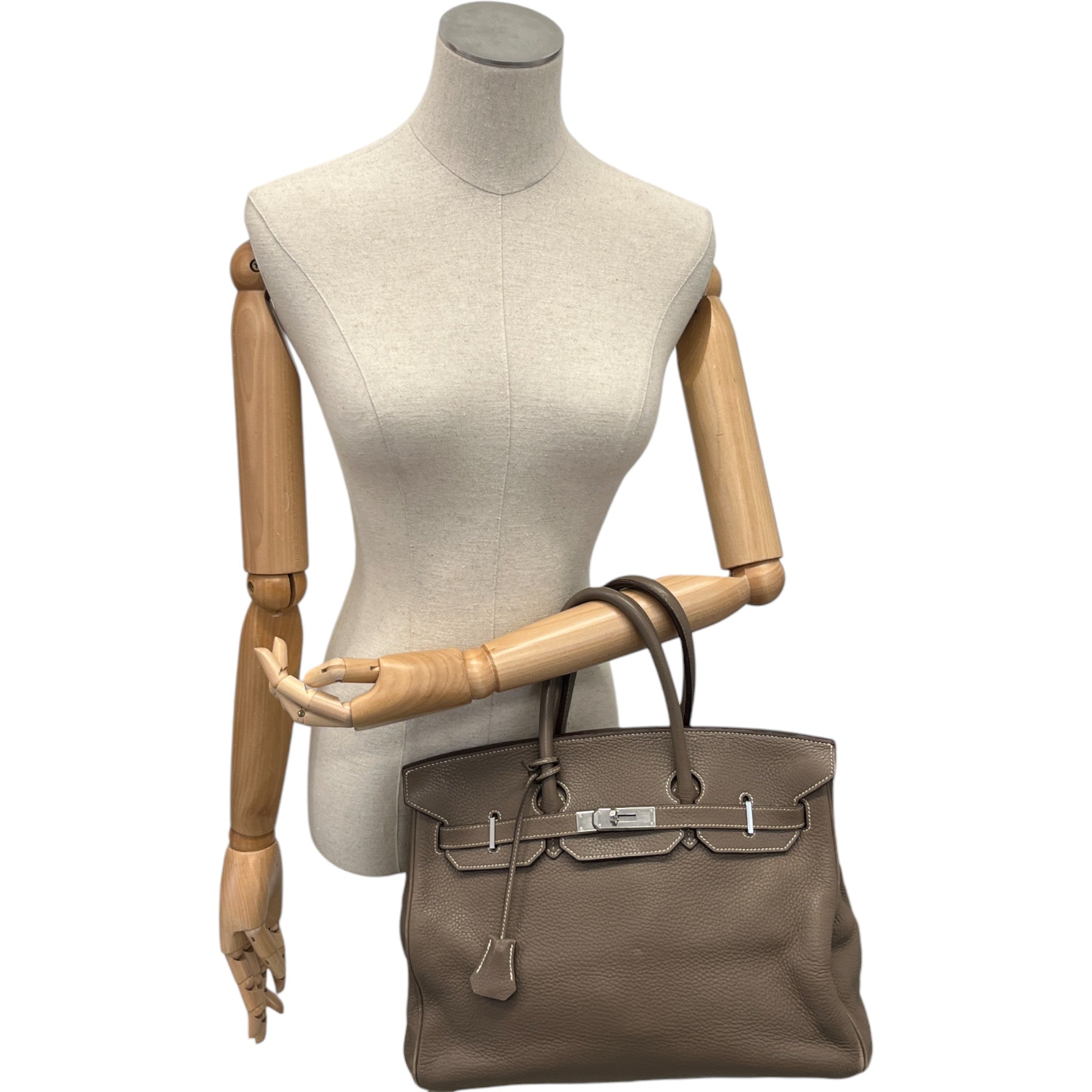 Women's Birkin 35 Clemence Etoupe Bag Brown