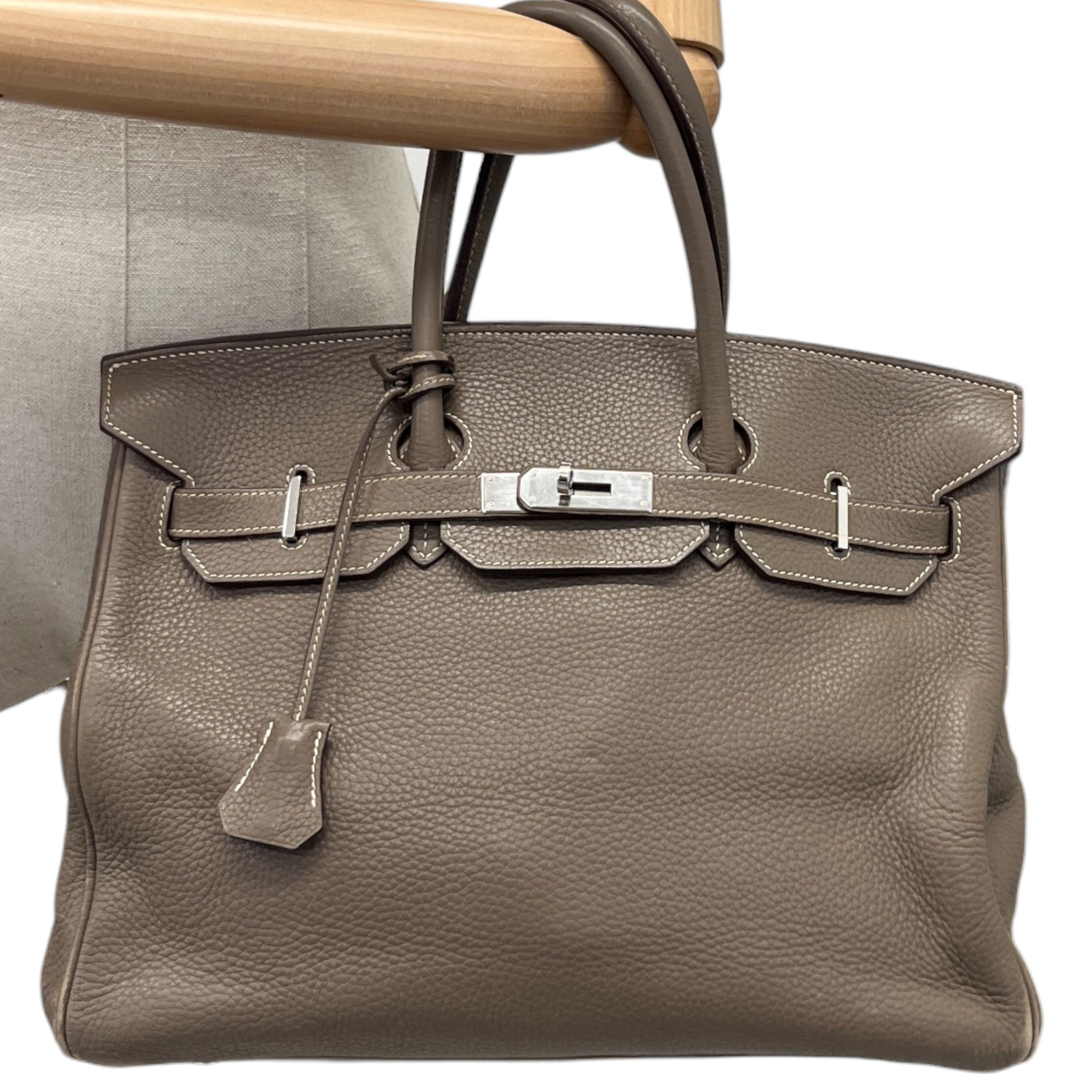 Women's Birkin 35 Clemence Etoupe Bag Brown