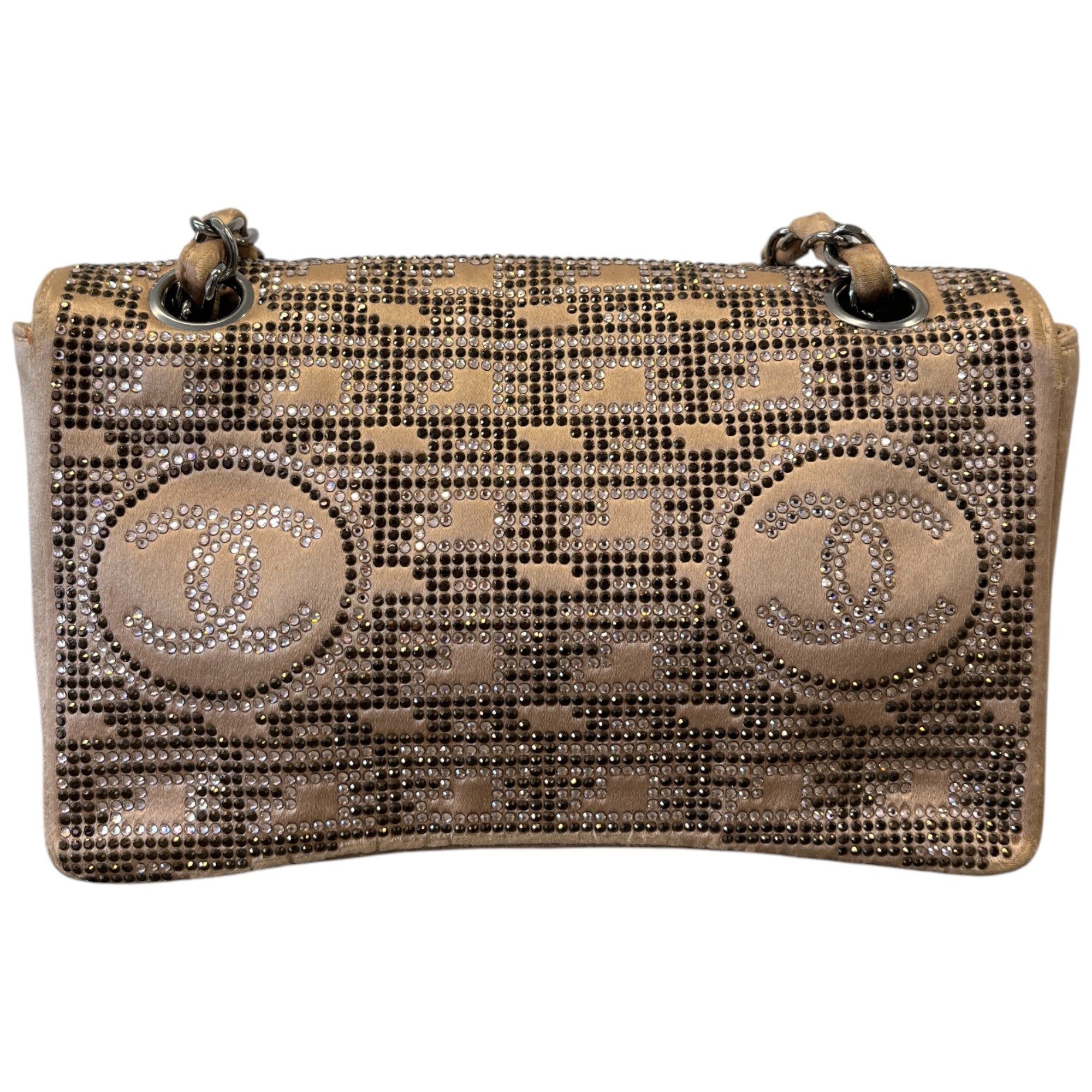 Women's Cc Embellished Handbag Beige