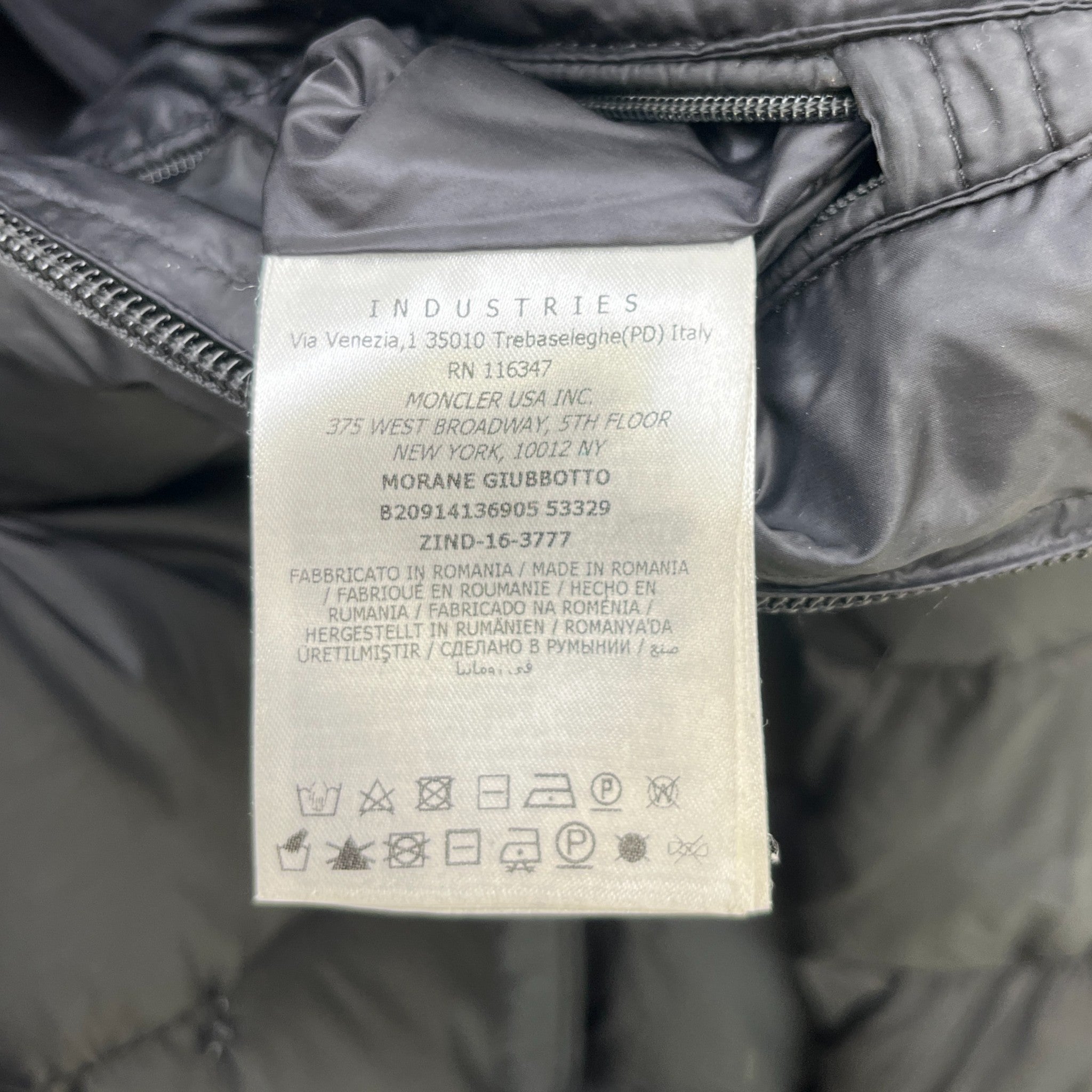 Men's Morane Down Jacket Black Size 1 / S