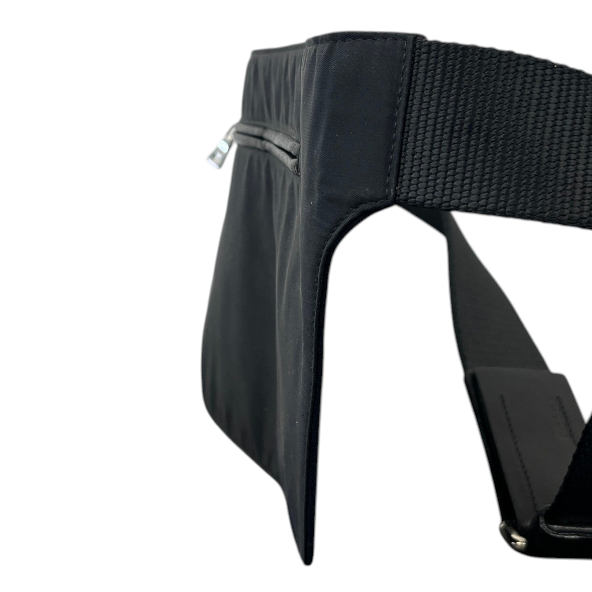 Men's Re-Nylon Belt Logo Belt Bag Black