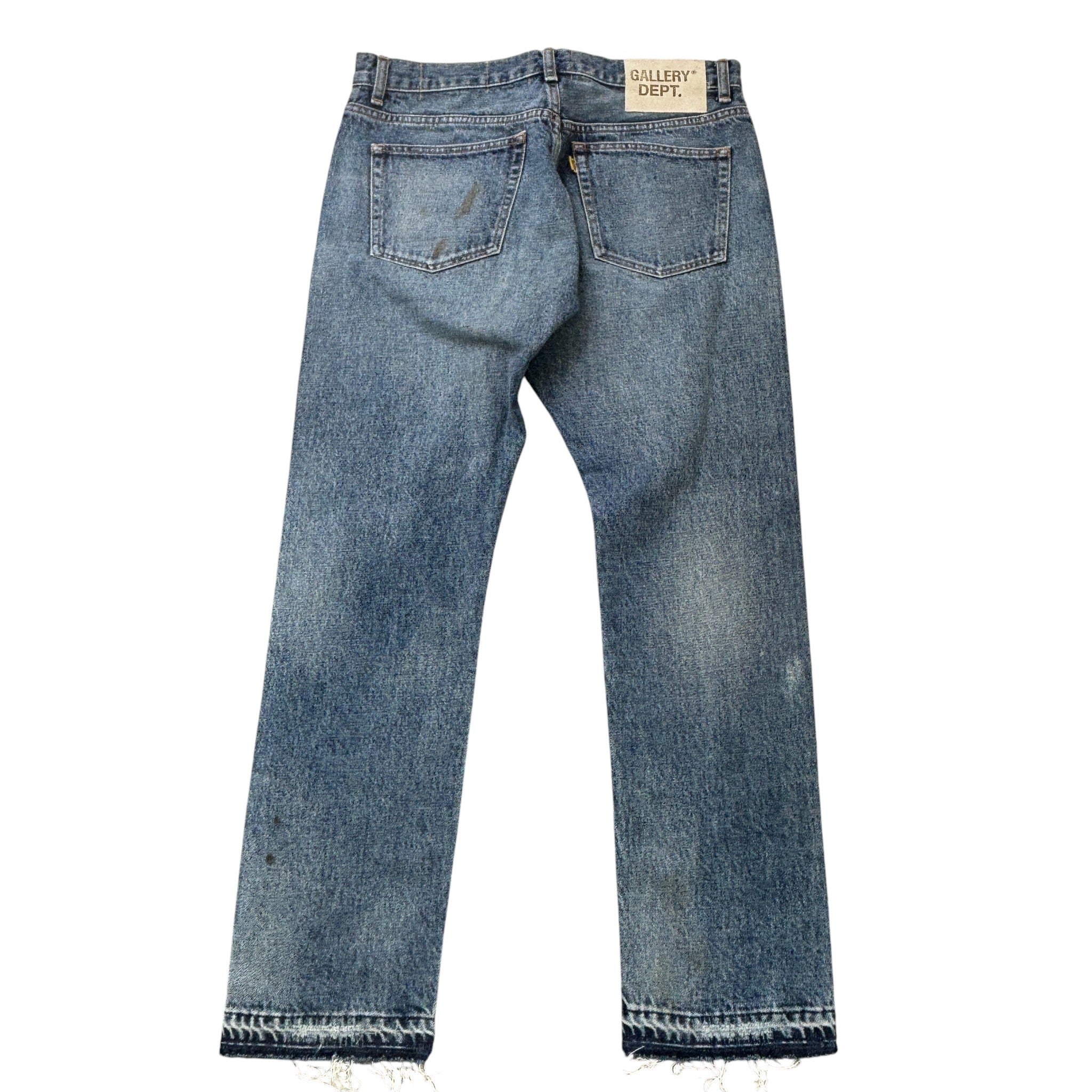 Men's Paint Splatter Jeans Blue Size Waist 30"