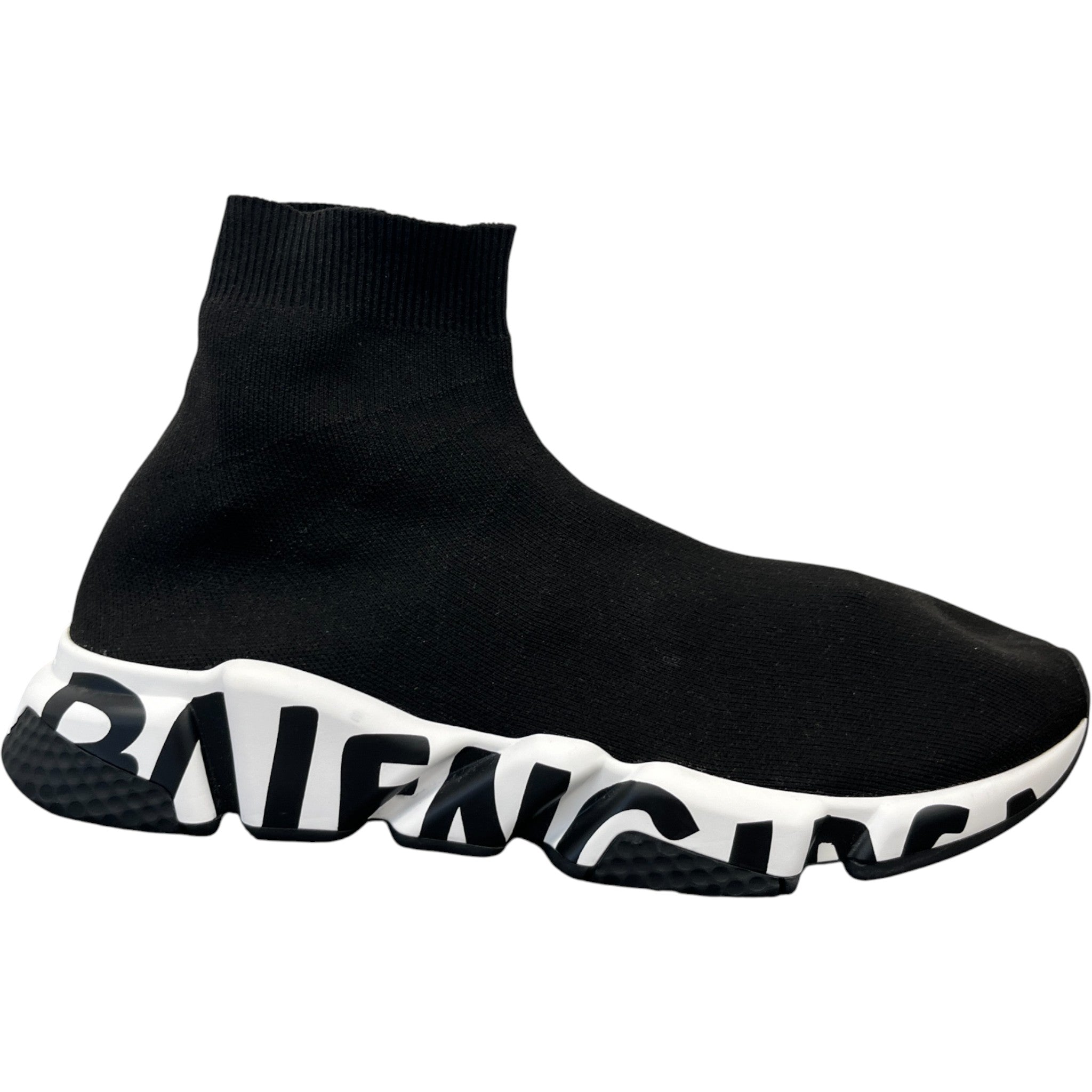 Men's Speed Graffiti High Trainers Black Size EU 43 / UK 9