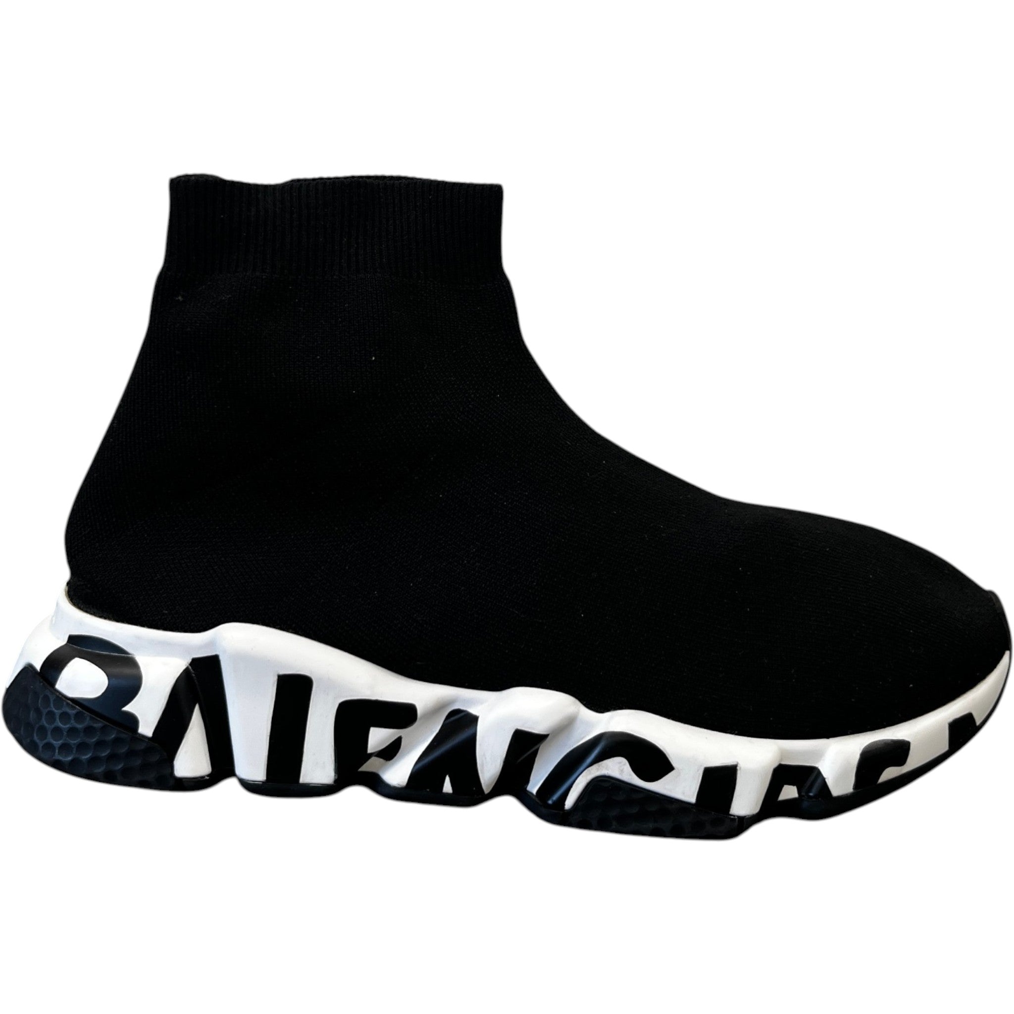 Men's Speed Graffiti High Trainers Black Size EU 42 / UK 8