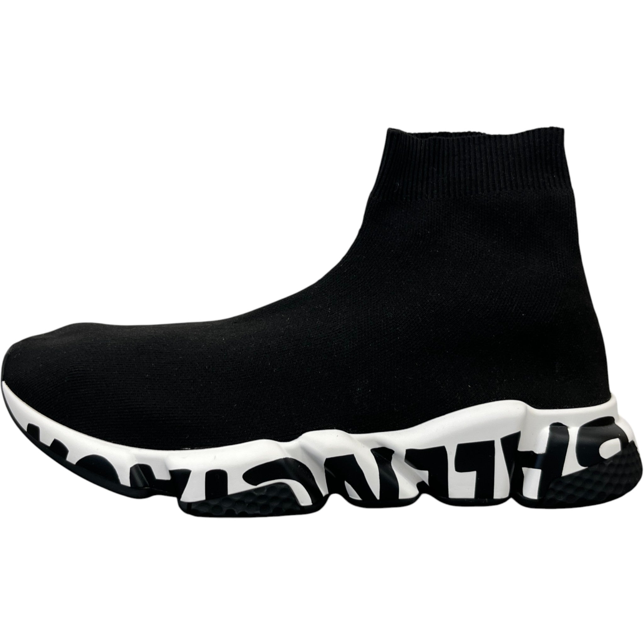 Men's Speed Graffiti High Trainers Black Size EU 43 / UK 9