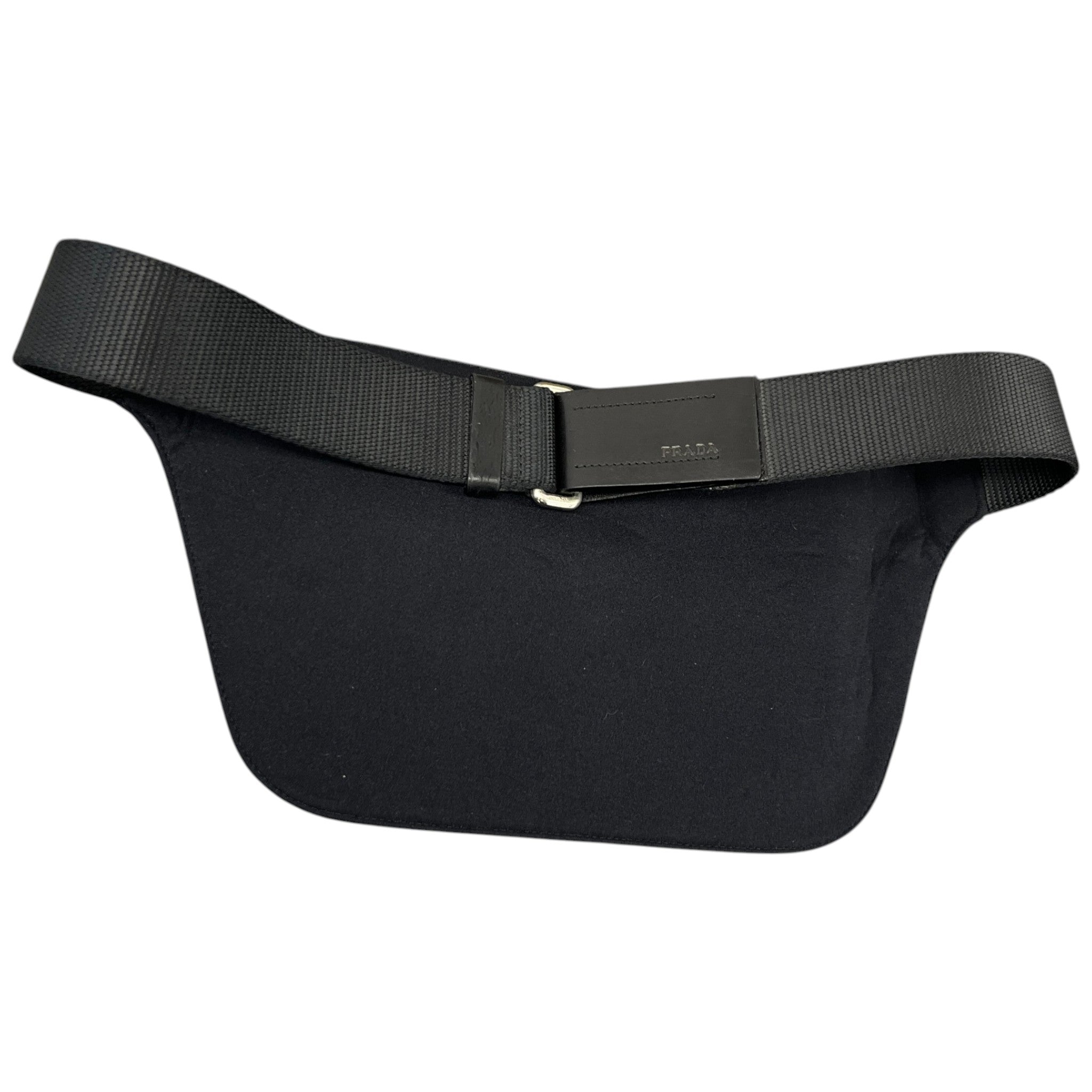 Men's Re-Nylon Belt Logo Belt Bag Black