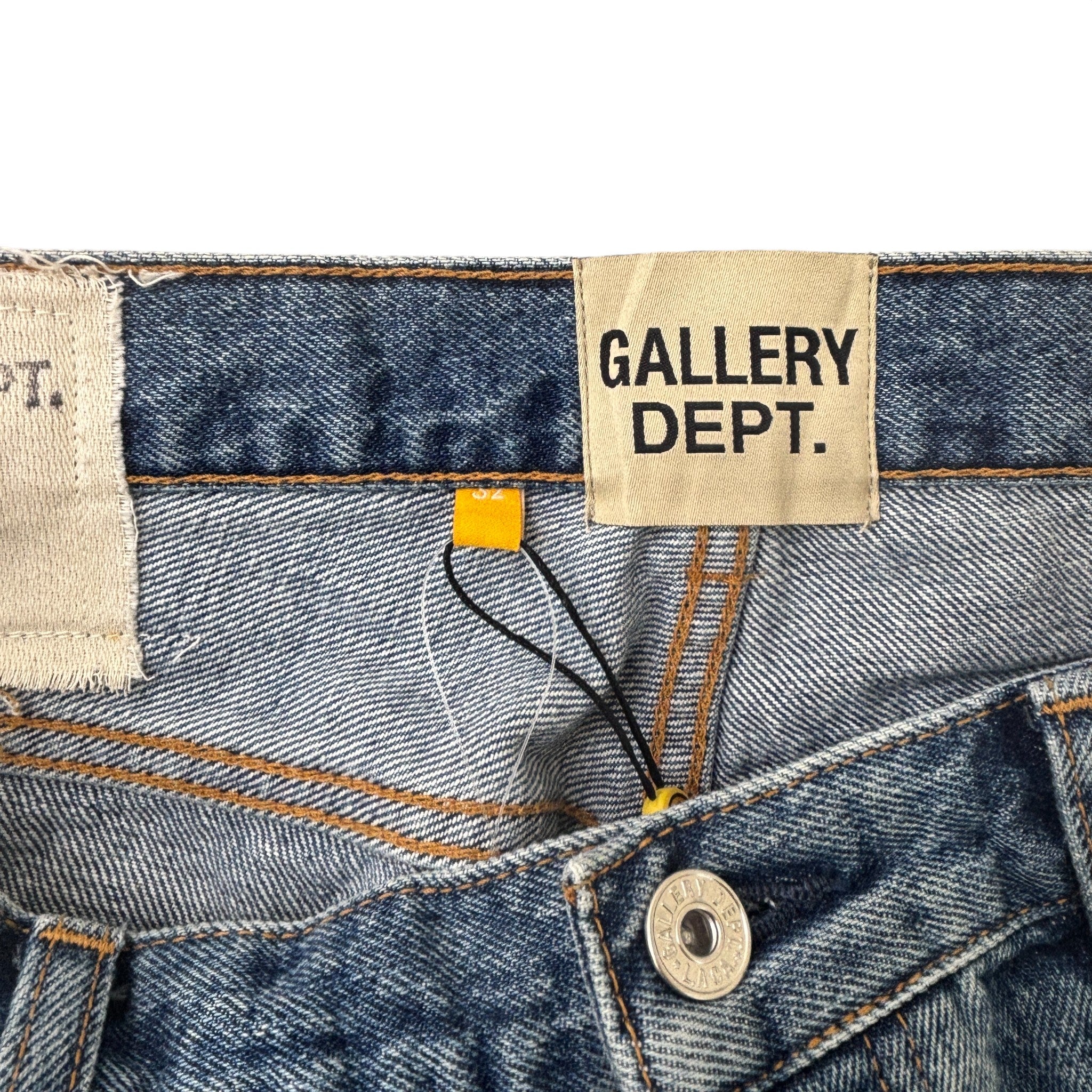 Men's Paint Splatter Jeans Blue Size Waist 30"