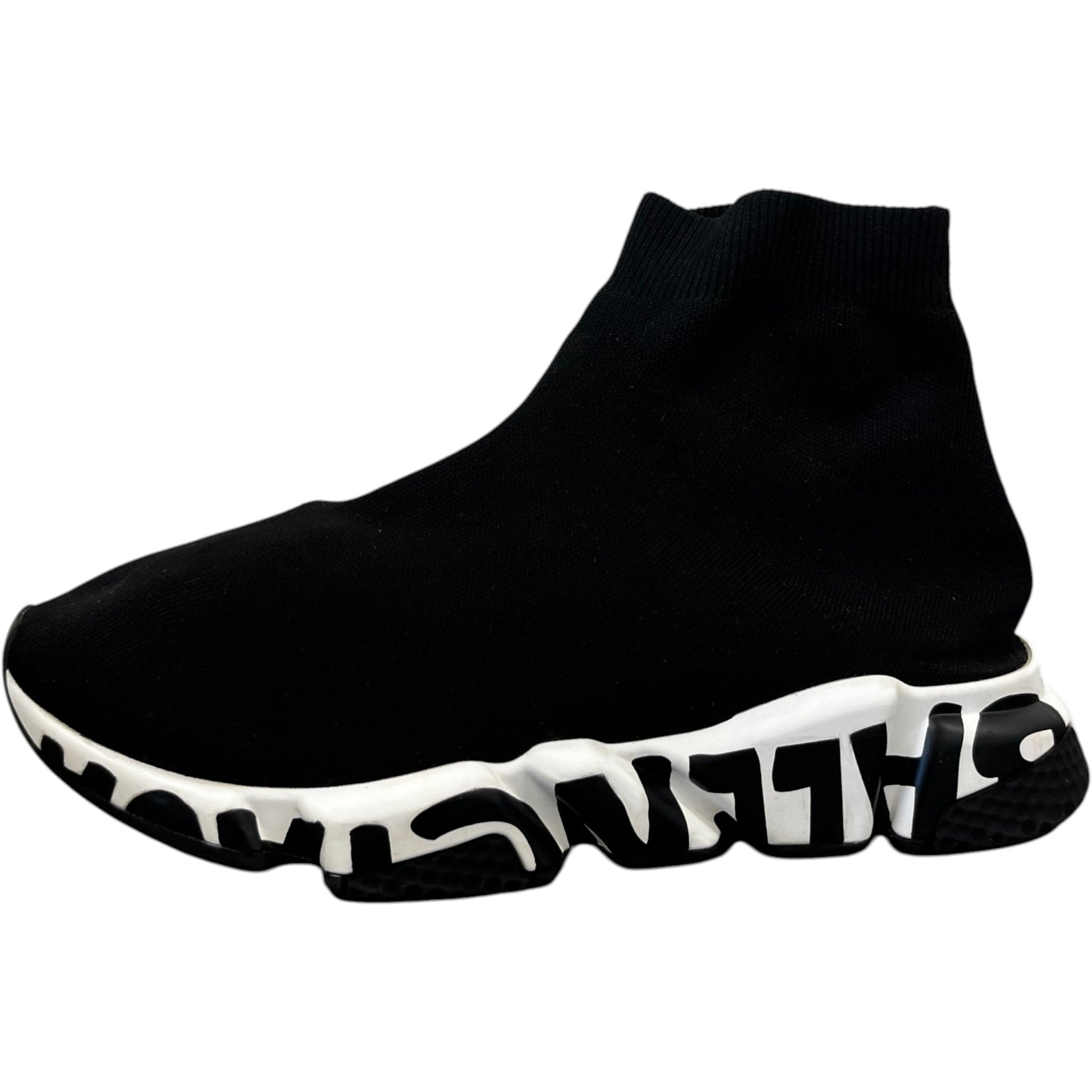 Men's Speed Graffiti High Trainers Black Size EU 42 / UK 8