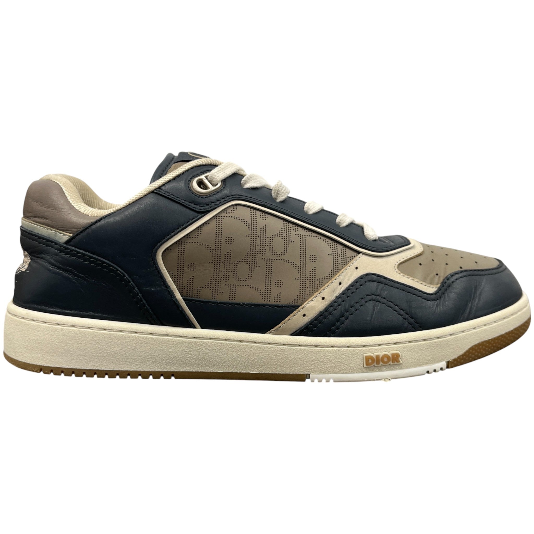 Men's B27 Oblique Low Trainers Navy Size EU 45 / UK 11