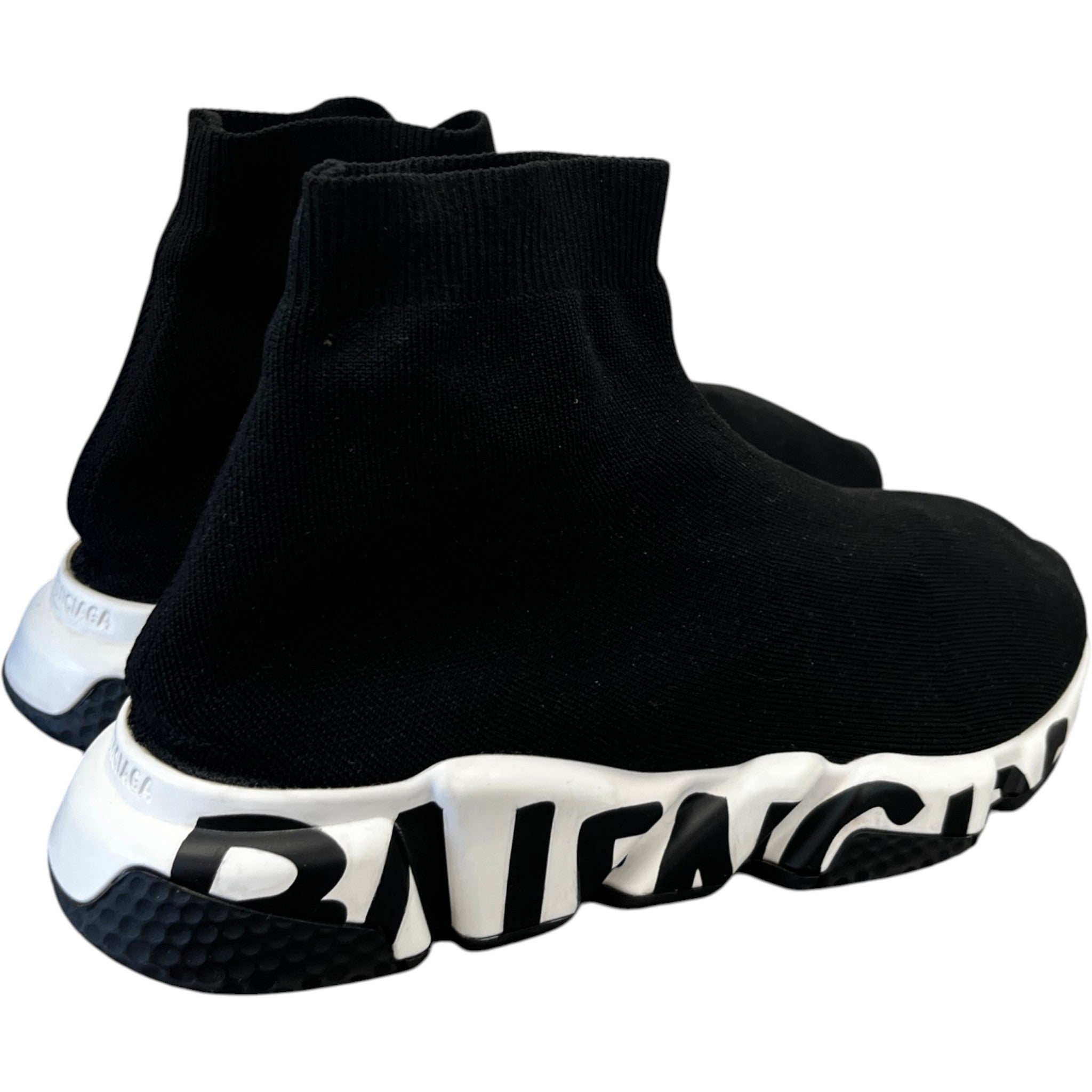 Men's Speed Graffiti High Trainers Black Size EU 42 / UK 8