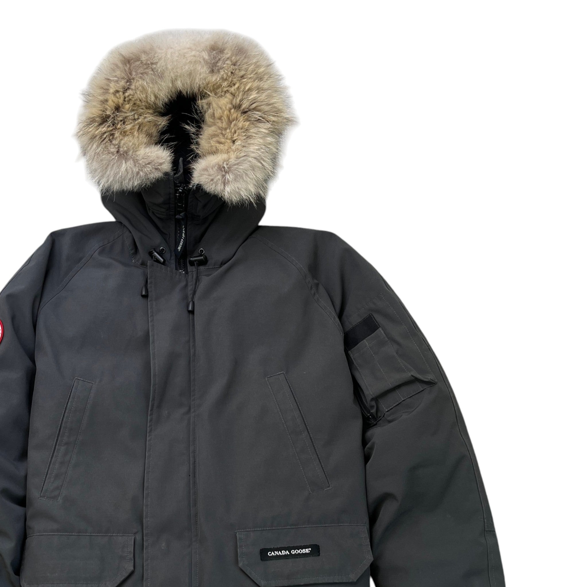 Men's Chilliwack Bomber Down Jacket Grey Size S