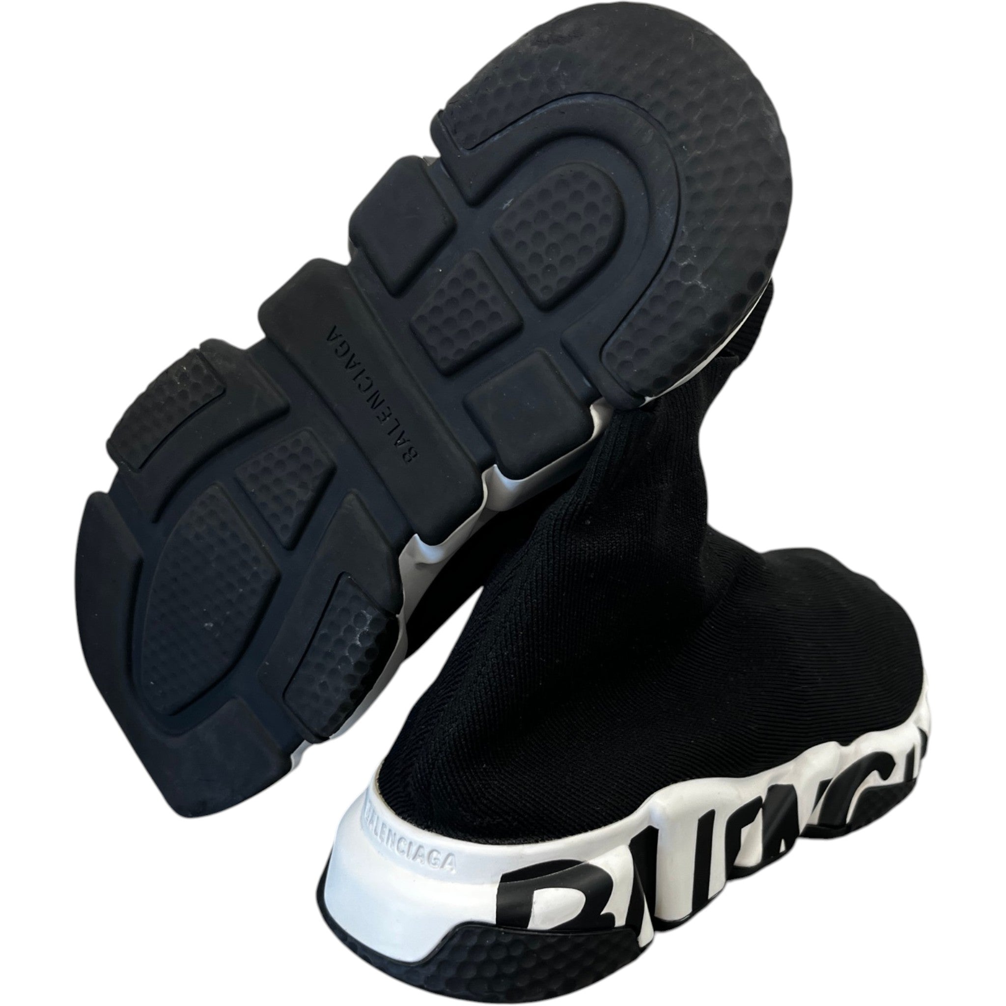 Men's Speed Graffiti High Trainers Black Size EU 42 / UK 8