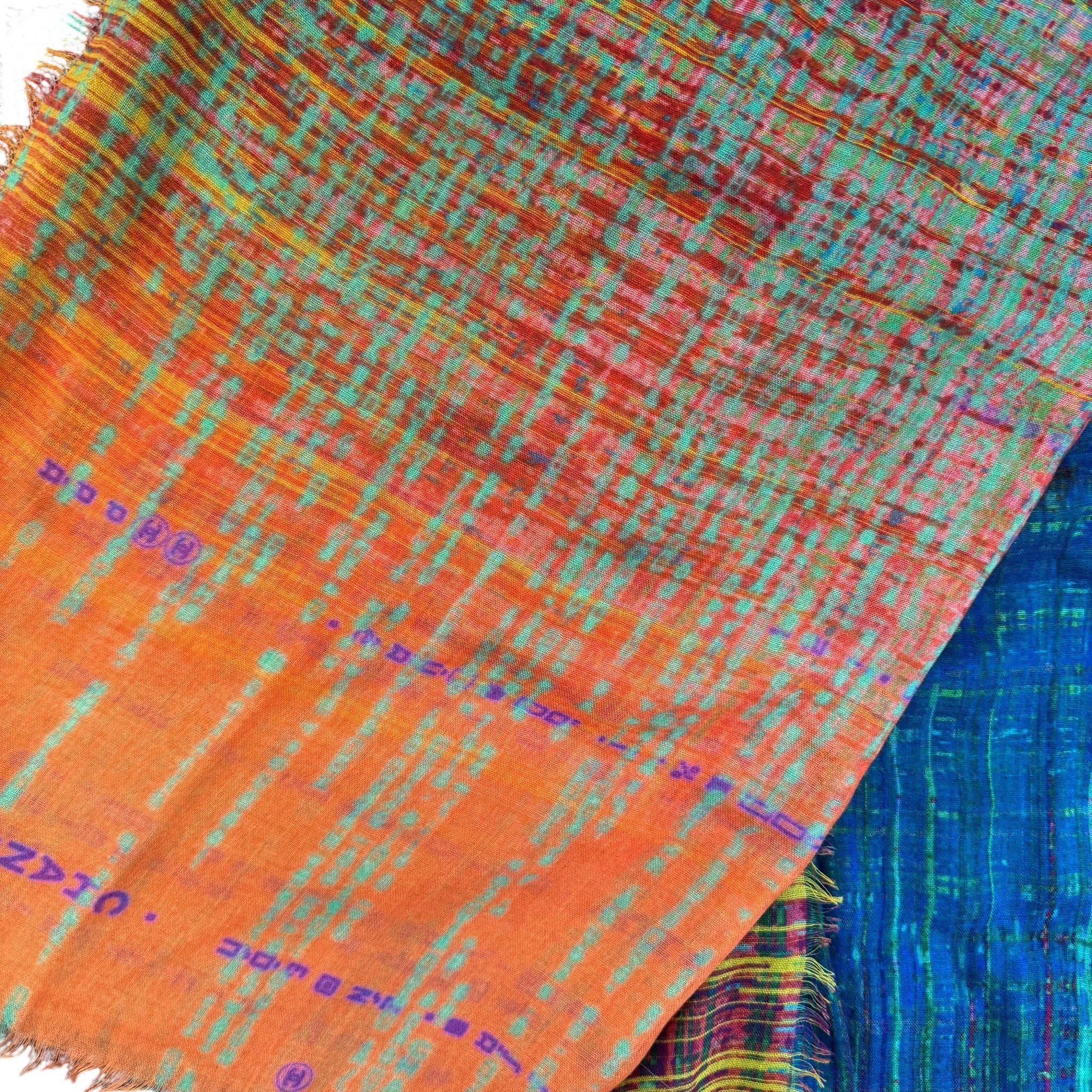 Women's Cashmere Silk Scarf Multi-Coloured