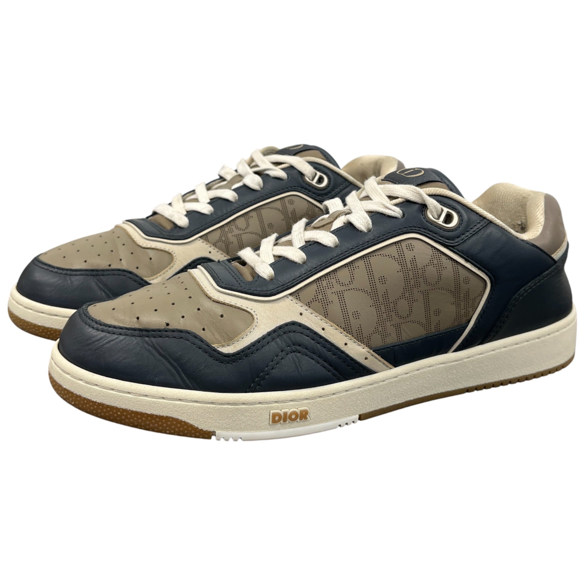 Men's B27 Oblique Low Trainers Navy Size EU 45 / UK 11