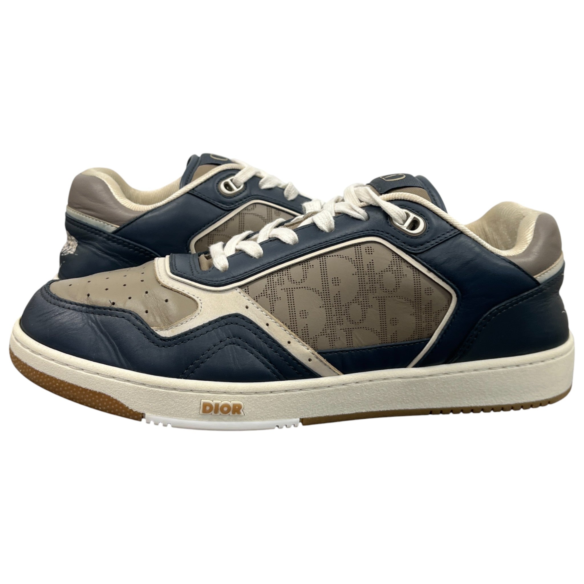 Men's B27 Oblique Low Trainers Navy Size EU 45 / UK 11