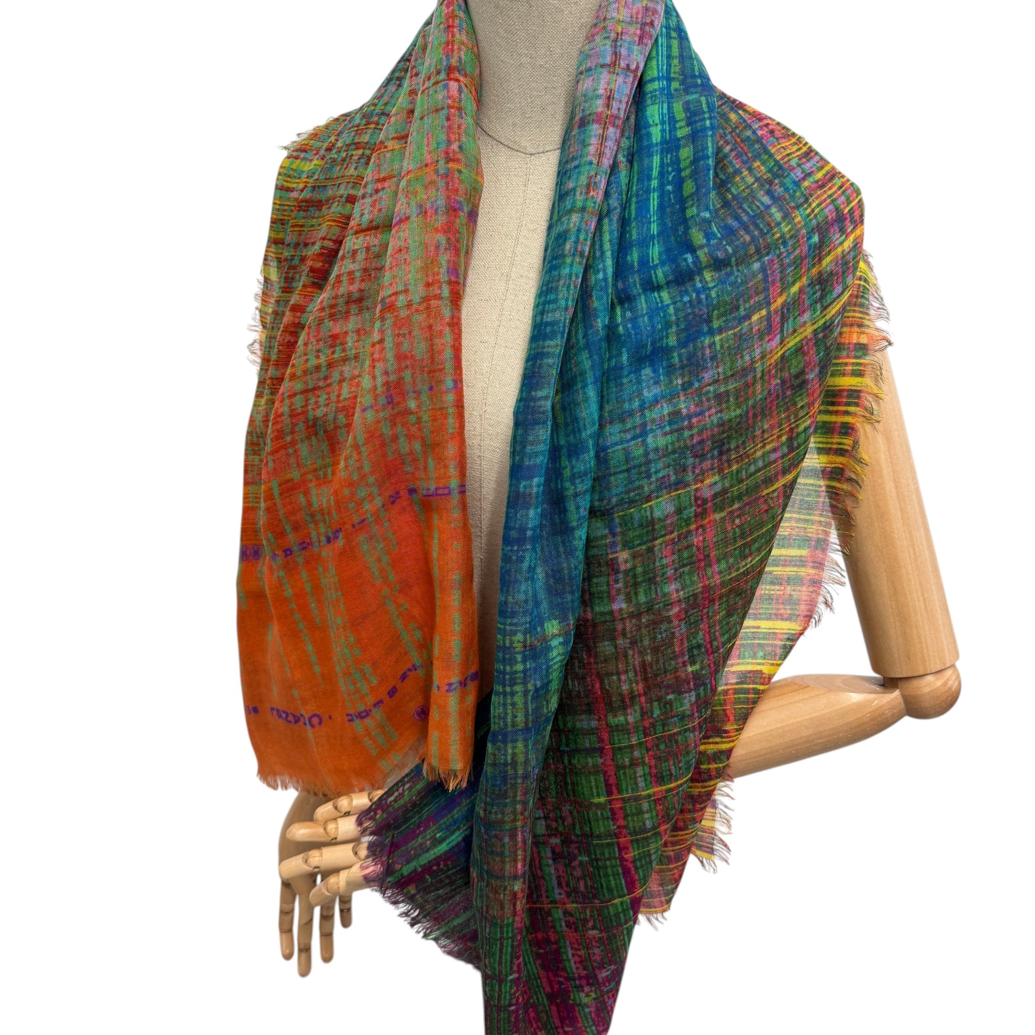 Women's Cashmere Silk Scarf Multi-Coloured