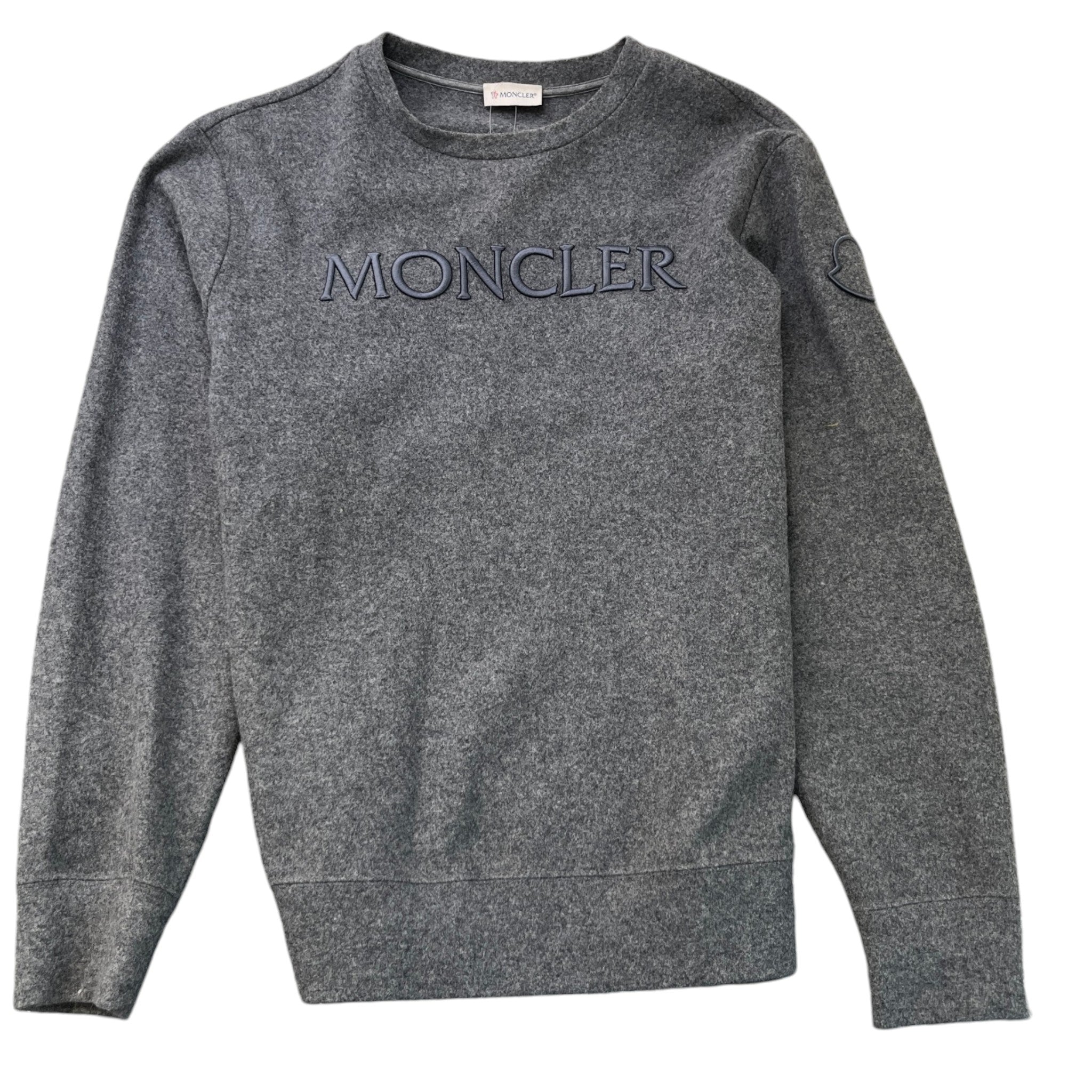 Men's Felpa Logo Print Jumper Grey Size M