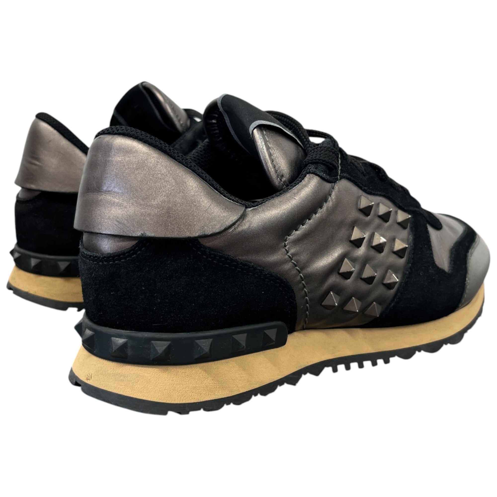 Men's Metallic Rockrunner Low Trainers Black Size EU 41 / UK 7