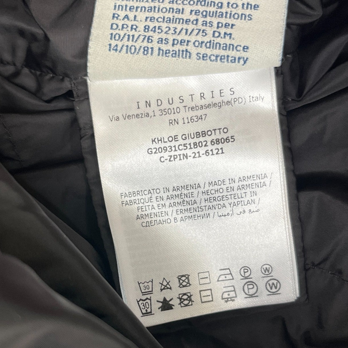 Women's Khloe Down Jacket Black Size 0 / UK 4