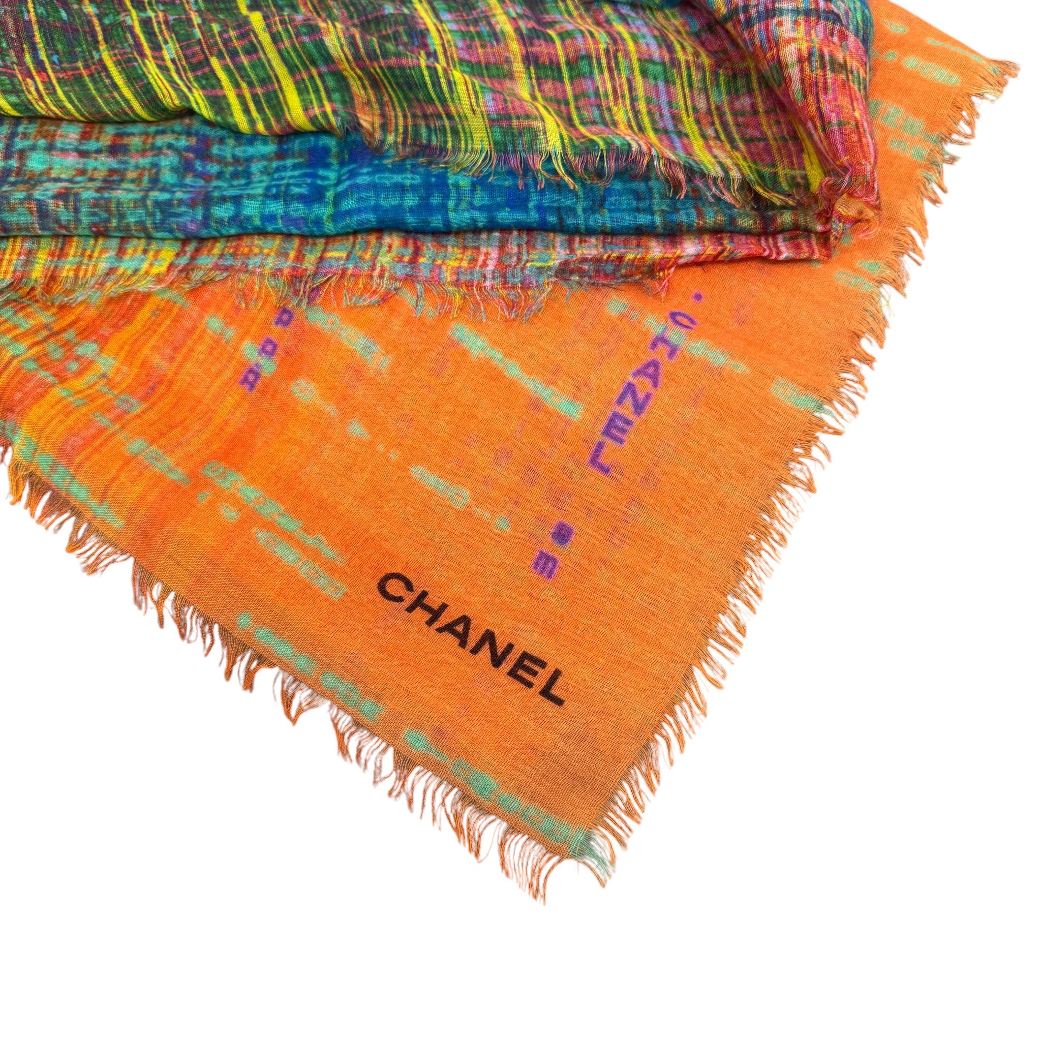 Women's Cashmere Silk Scarf Multi-Coloured