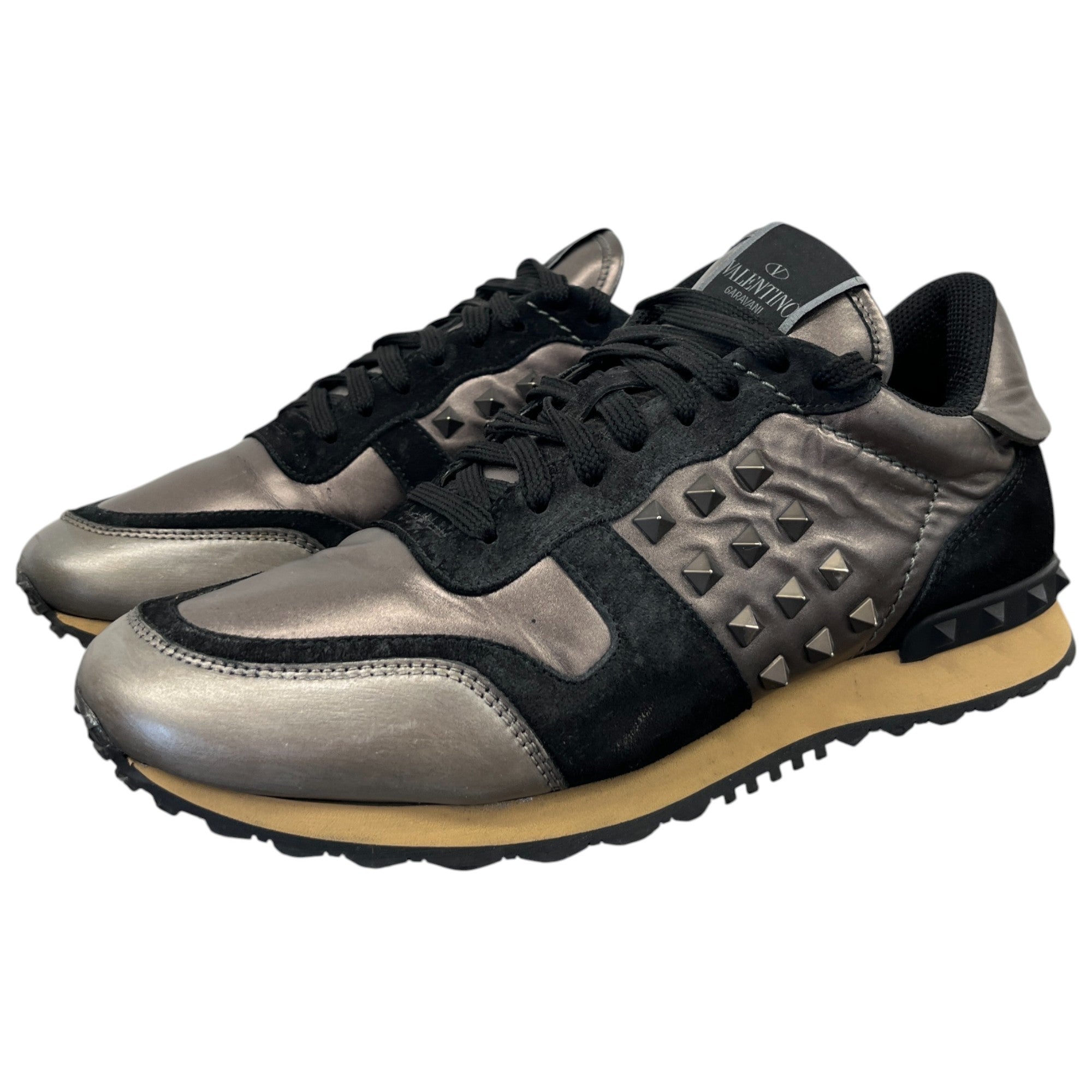 Men's Metallic Rockrunner Low Trainers Black Size EU 41 / UK 7