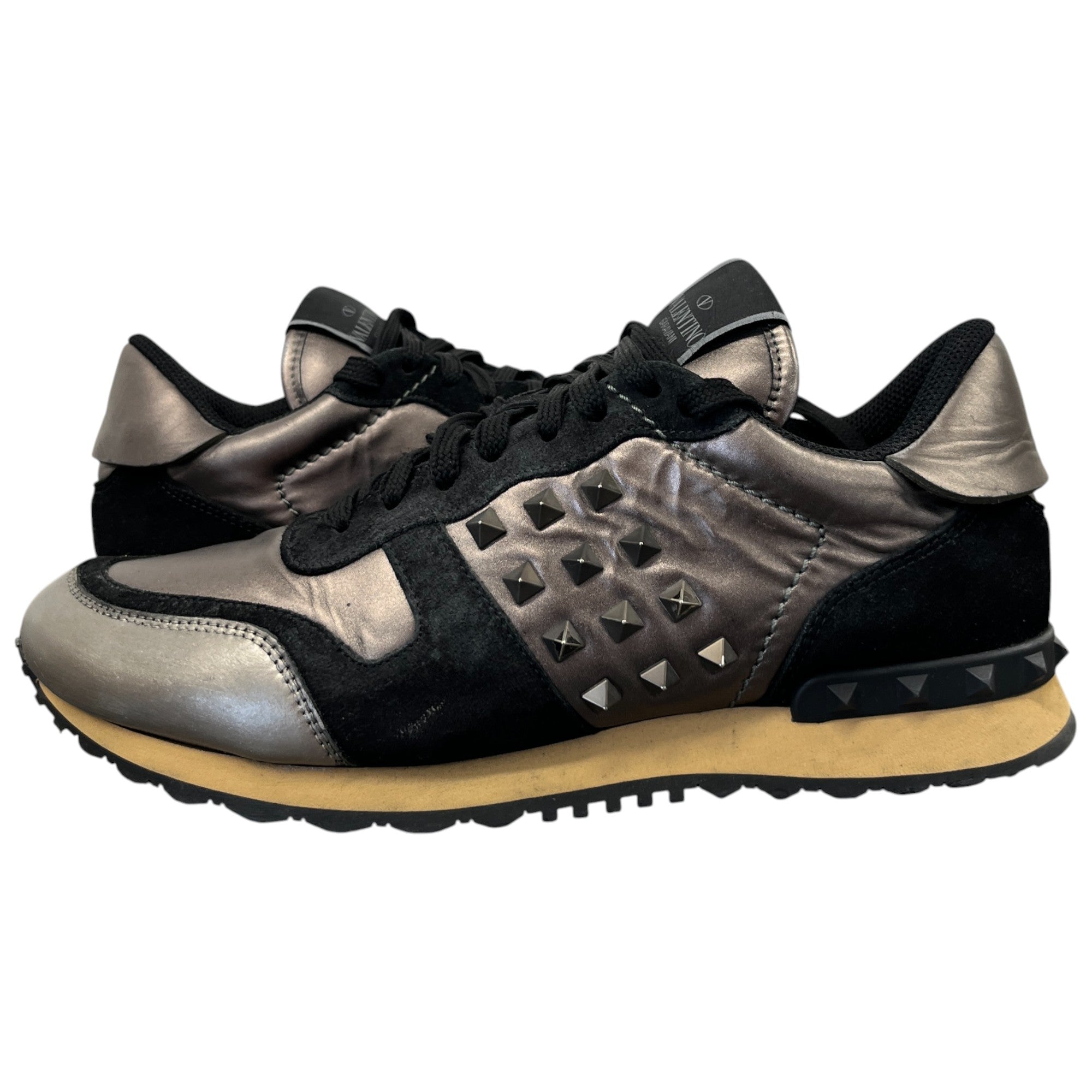 Men's Metallic Rockrunner Low Trainers Black Size EU 41 / UK 7