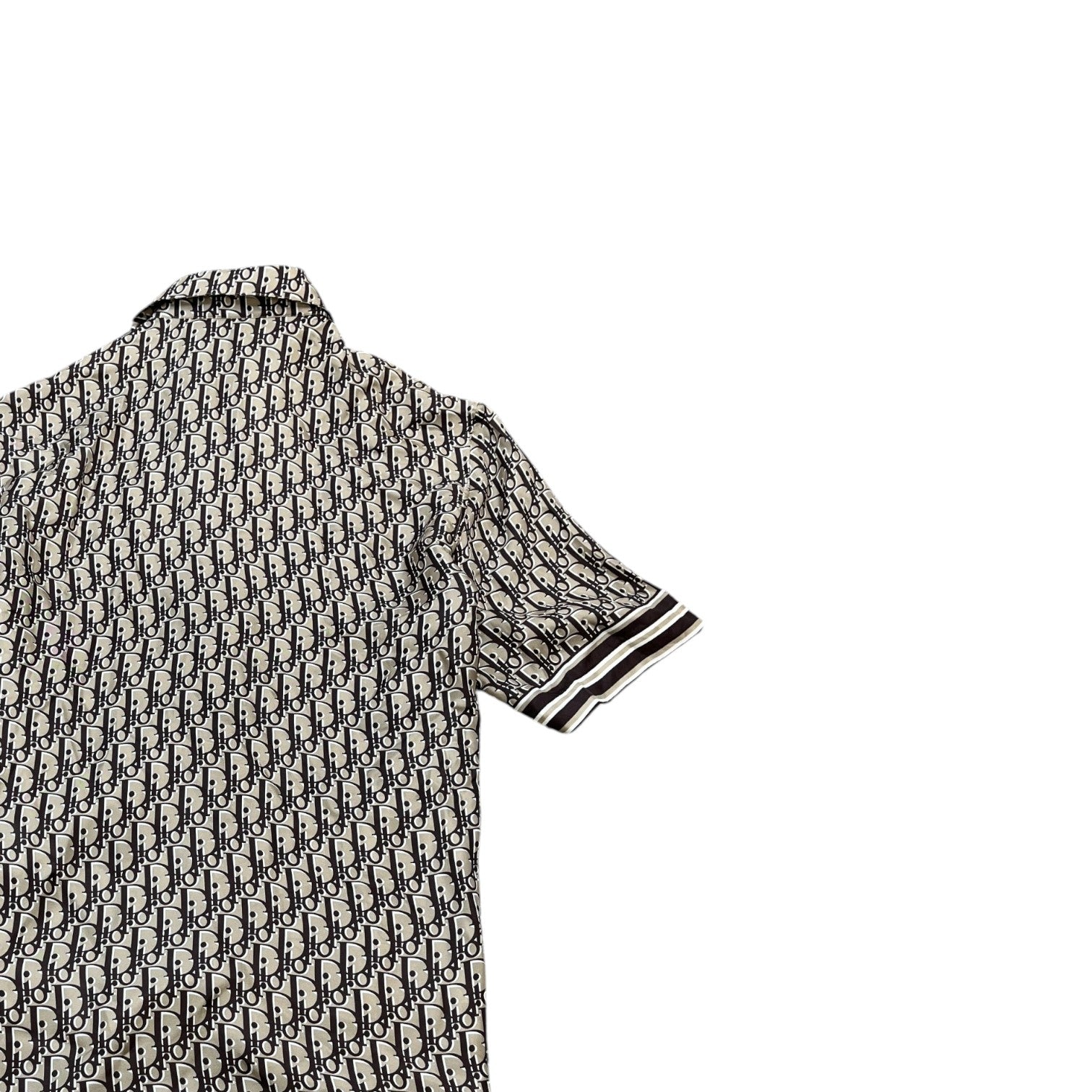 Men's Oblique Shirt Brown Size M