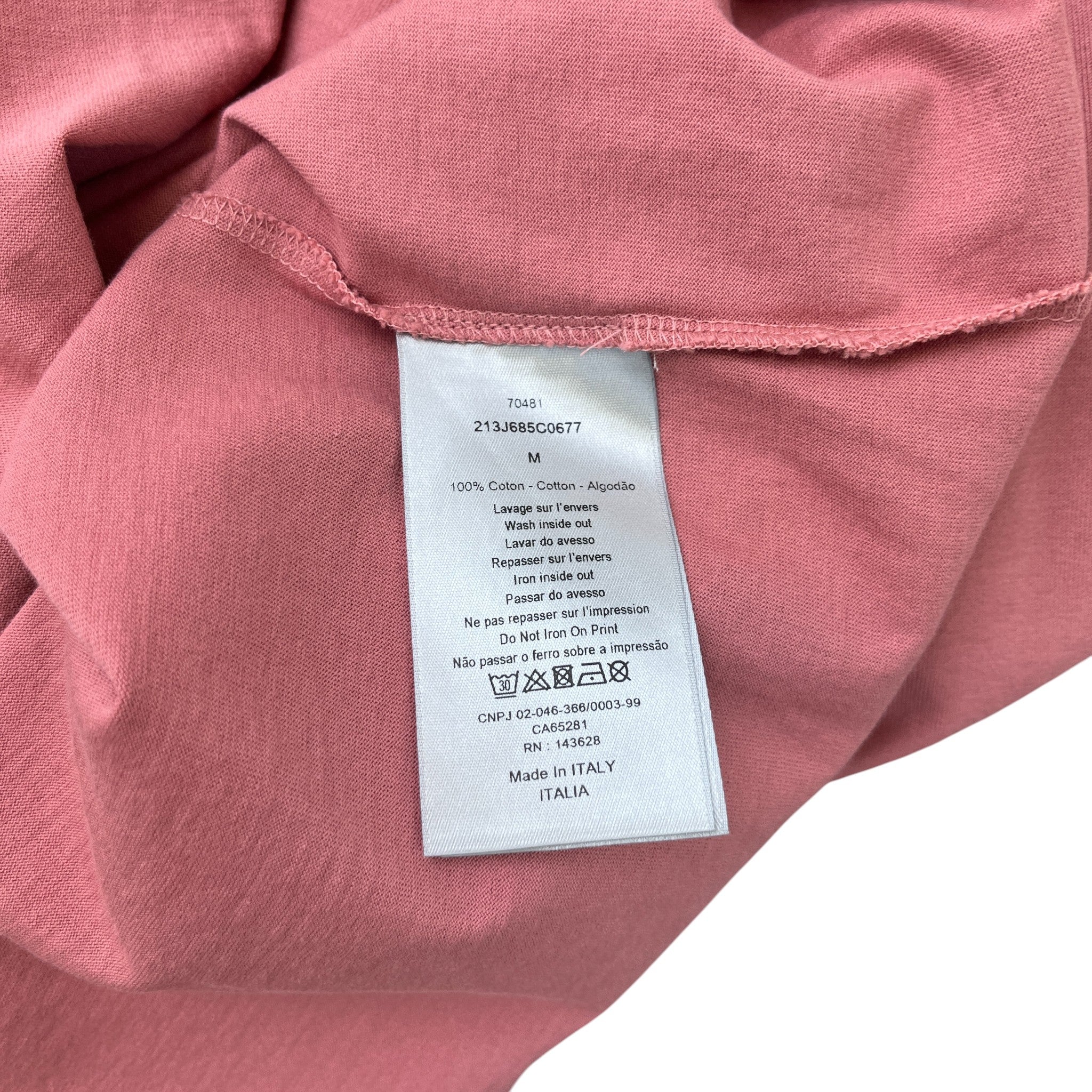 Men's X Cactus Jack T-Shirt Pink Size M